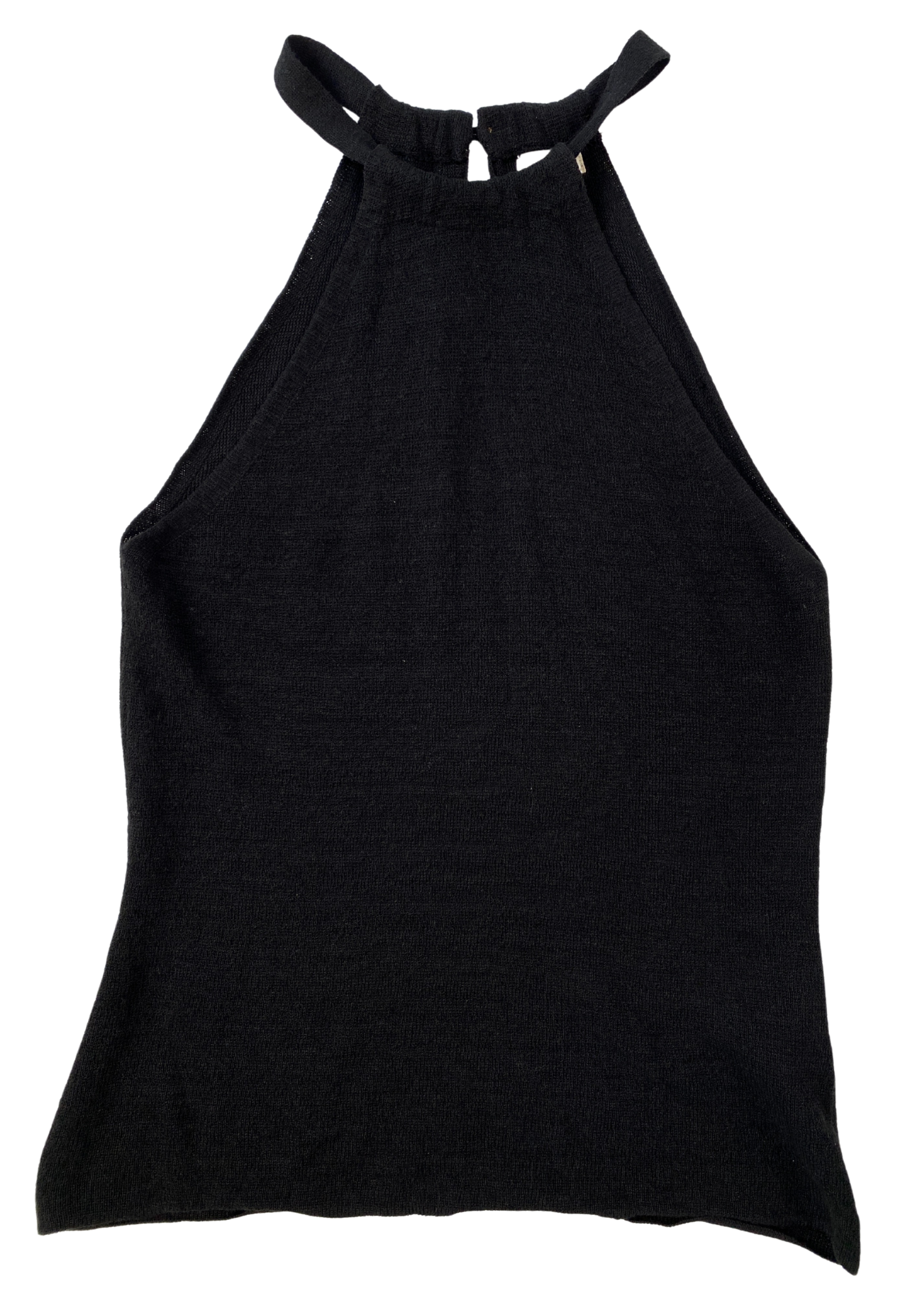 ST AGNI Linen Blend High Neck Top