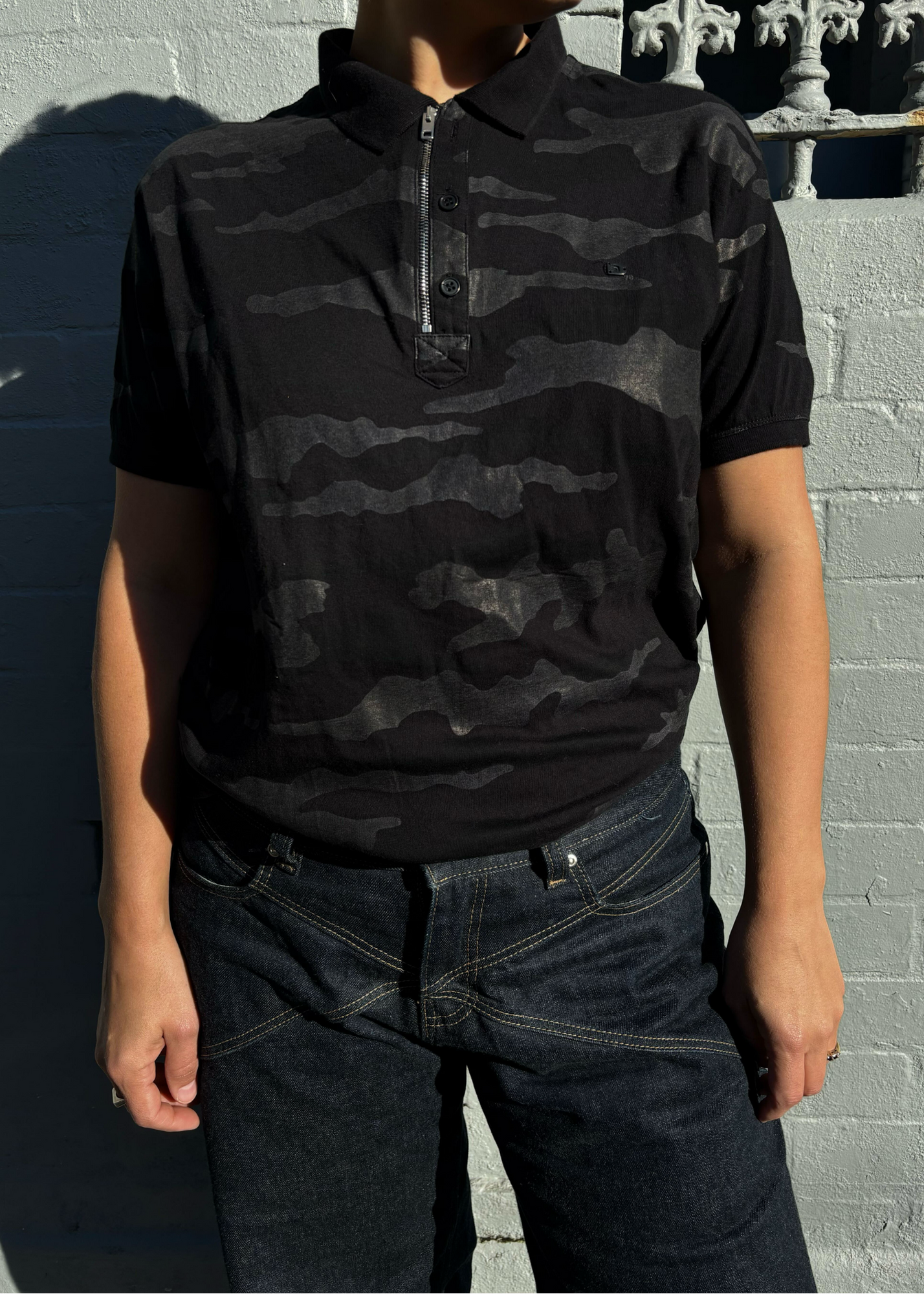 DIESEL Camo Print Polo Shirt