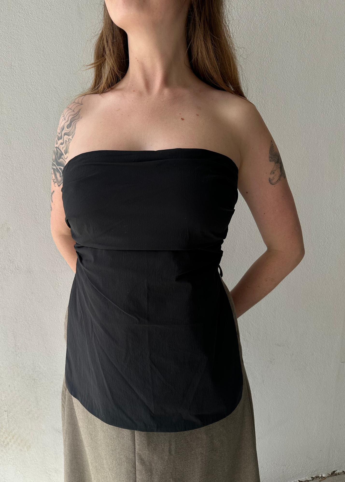 ST AGNI (BNWT) 'Strapless Tie Top'