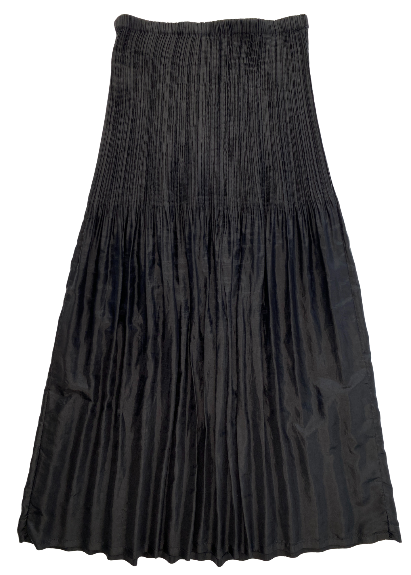 ISSEY MIYAKE (AS IS) Drop Waist Pleat Midi Skirt