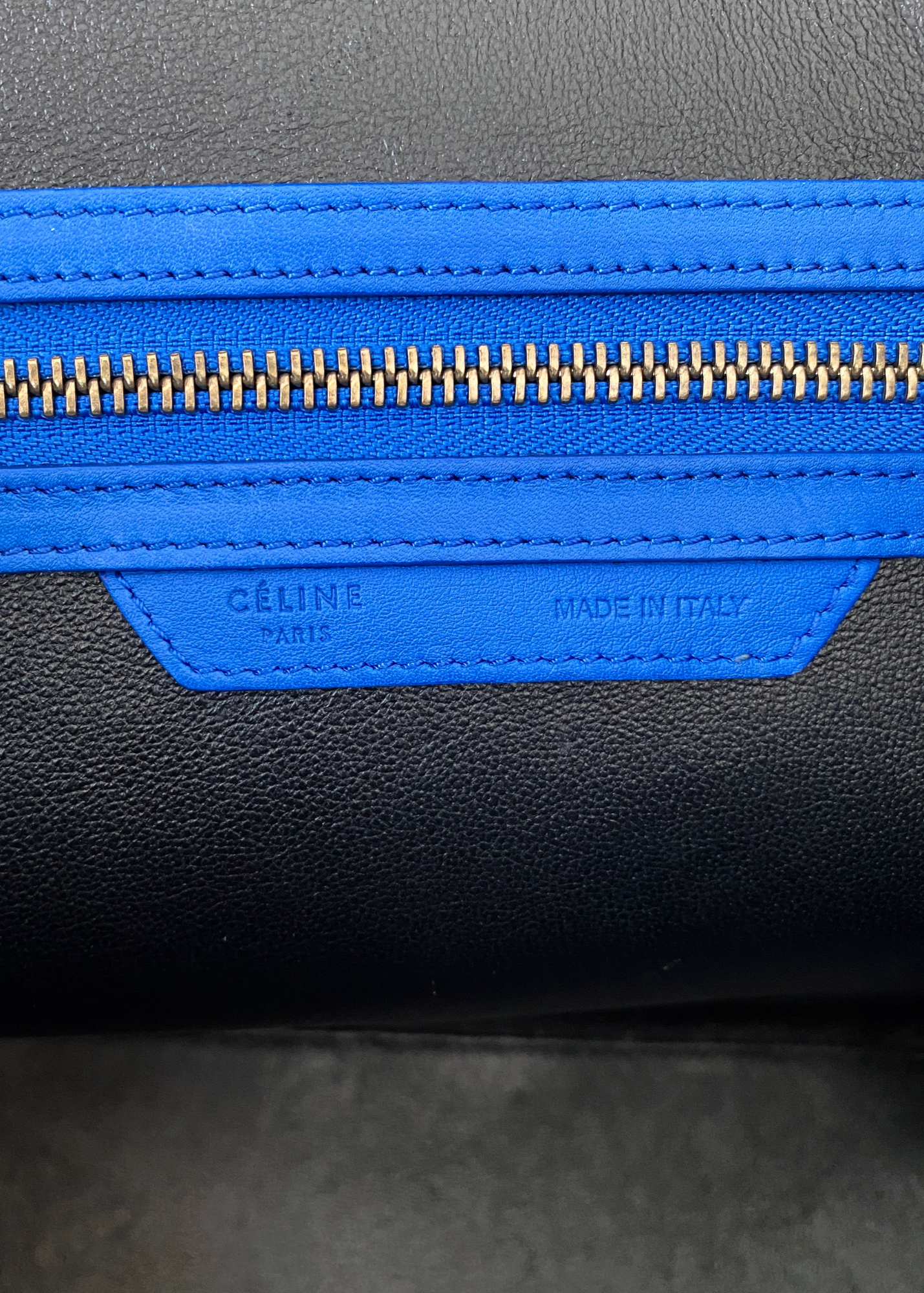 CELINE (AS IS) SS14 Primary Leather Luggage Tote Bag