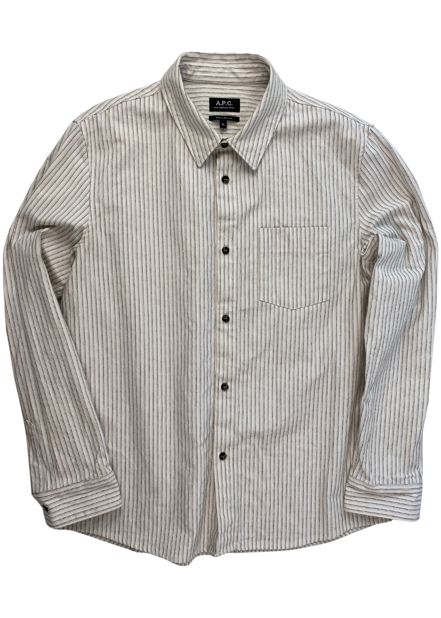 APC Dotted Pin Stripe Button Up Shirt