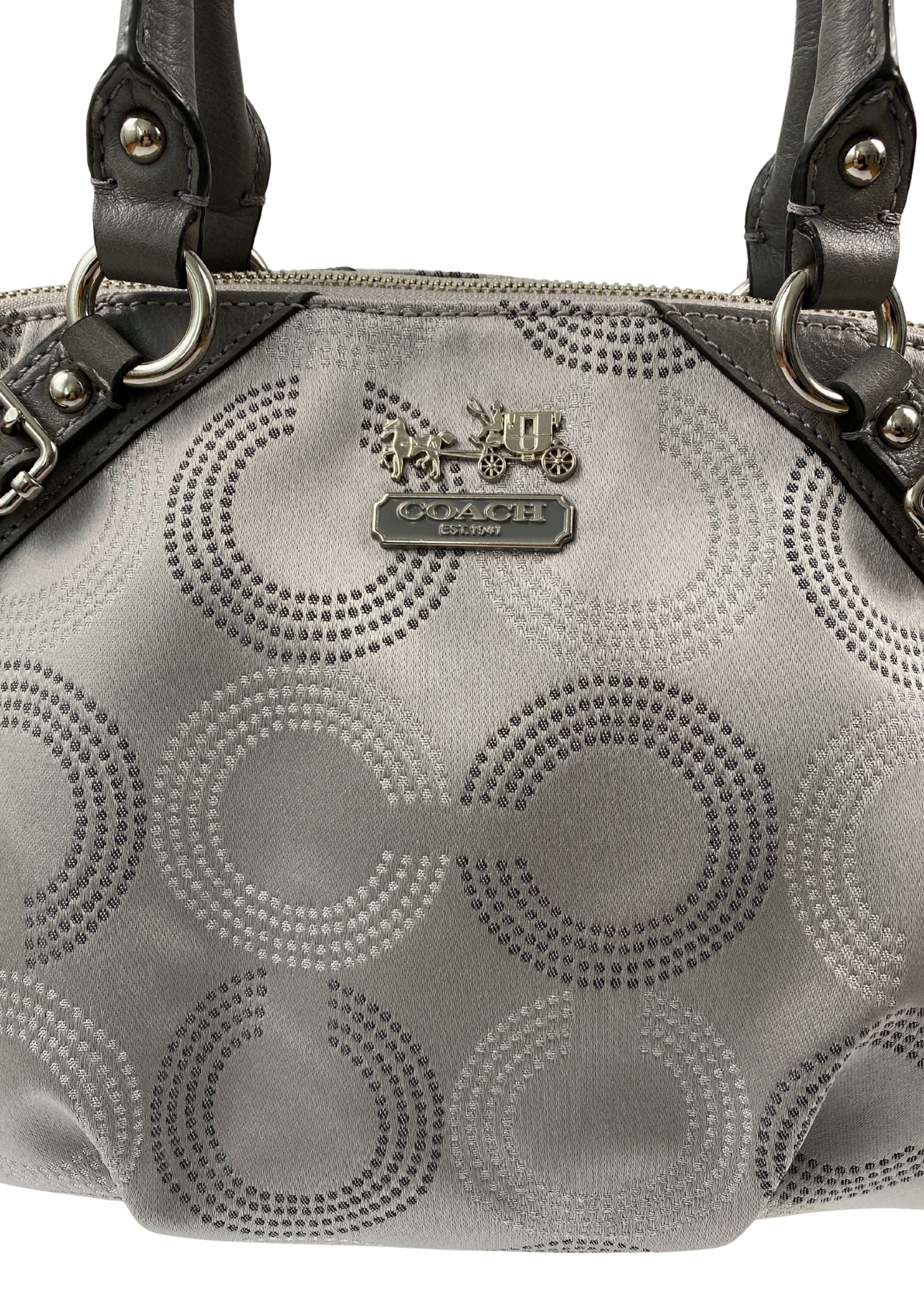 COACH (AS IS) 'Madison' Two Handle Canvas Handbag