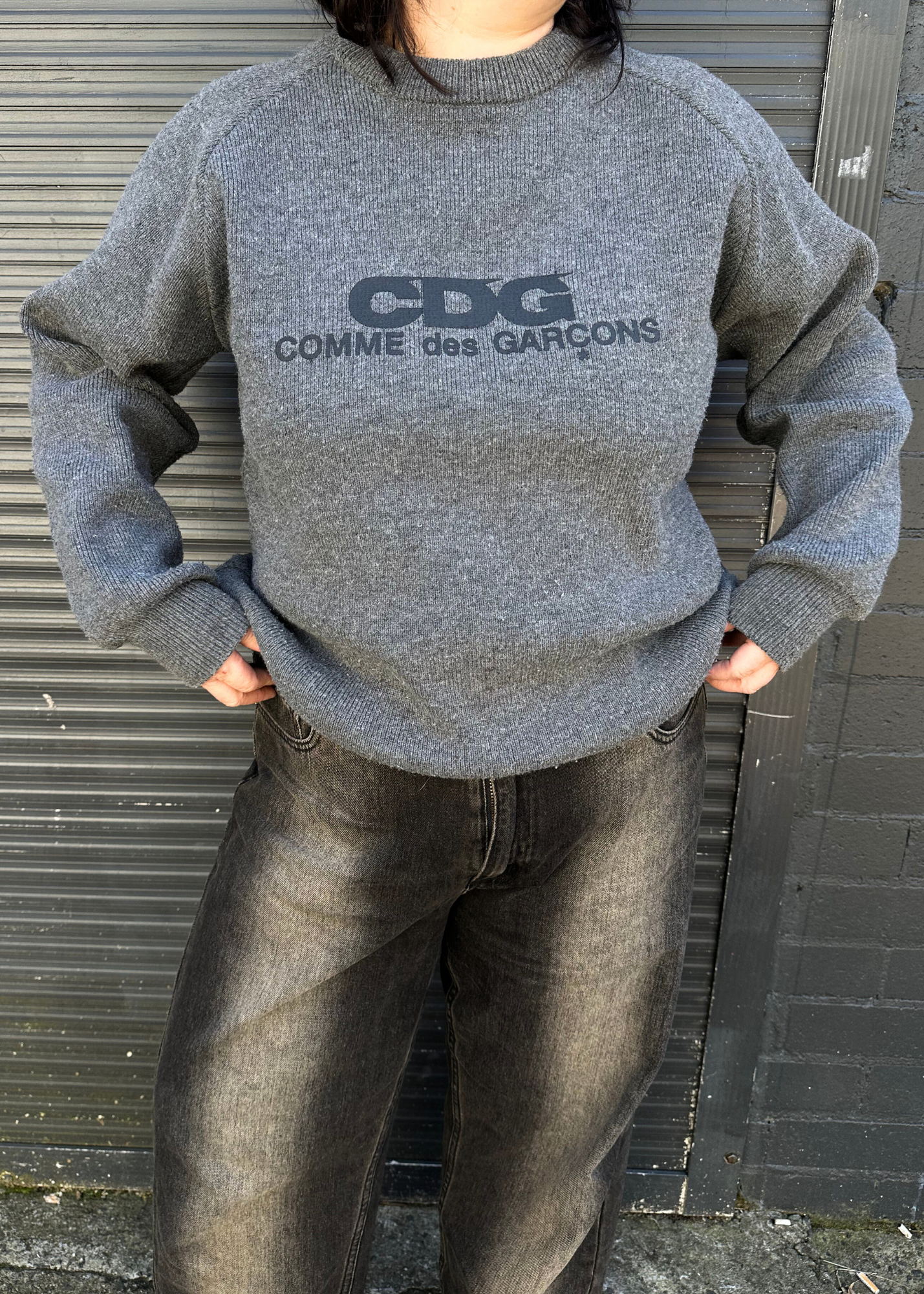 COMME DES GARCONS x LOCHAVEN OF SCOTLAND (AS IS) 2021 Logo Knit