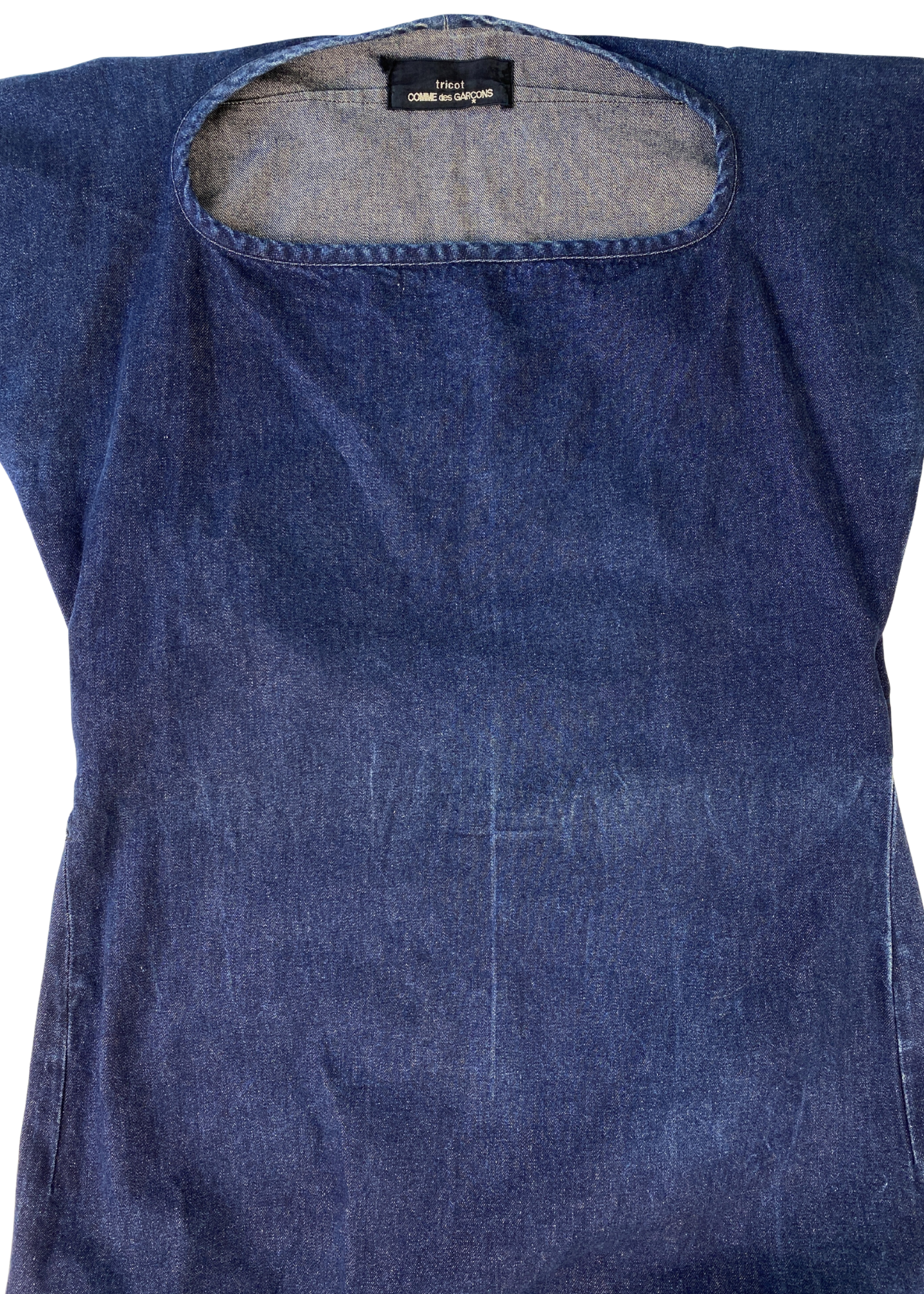 COMME DES GARCONS TRICOT (AS IS) Denim Apron Dress