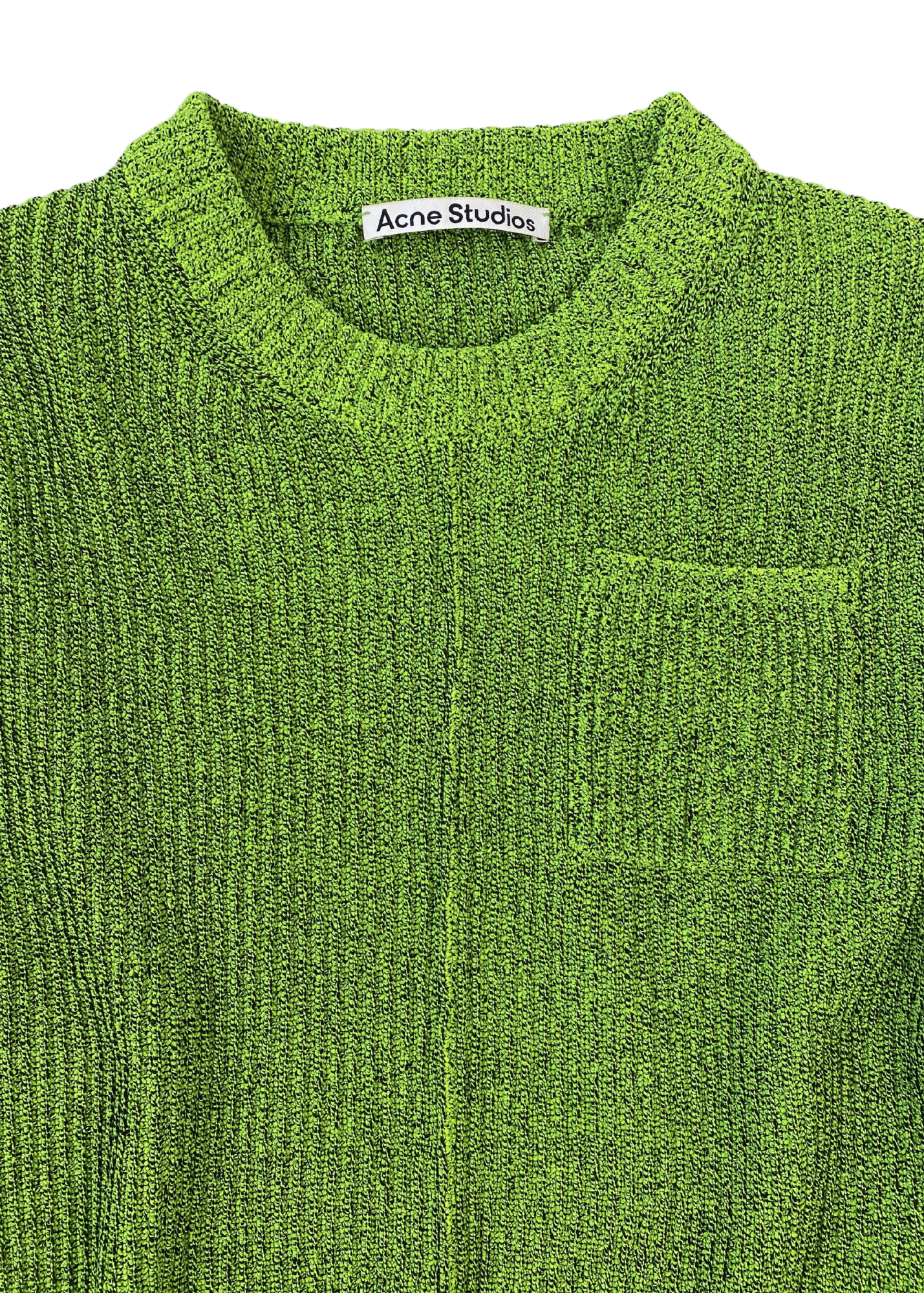 ACNE STUDIOS Fluoro Green Rib Knit