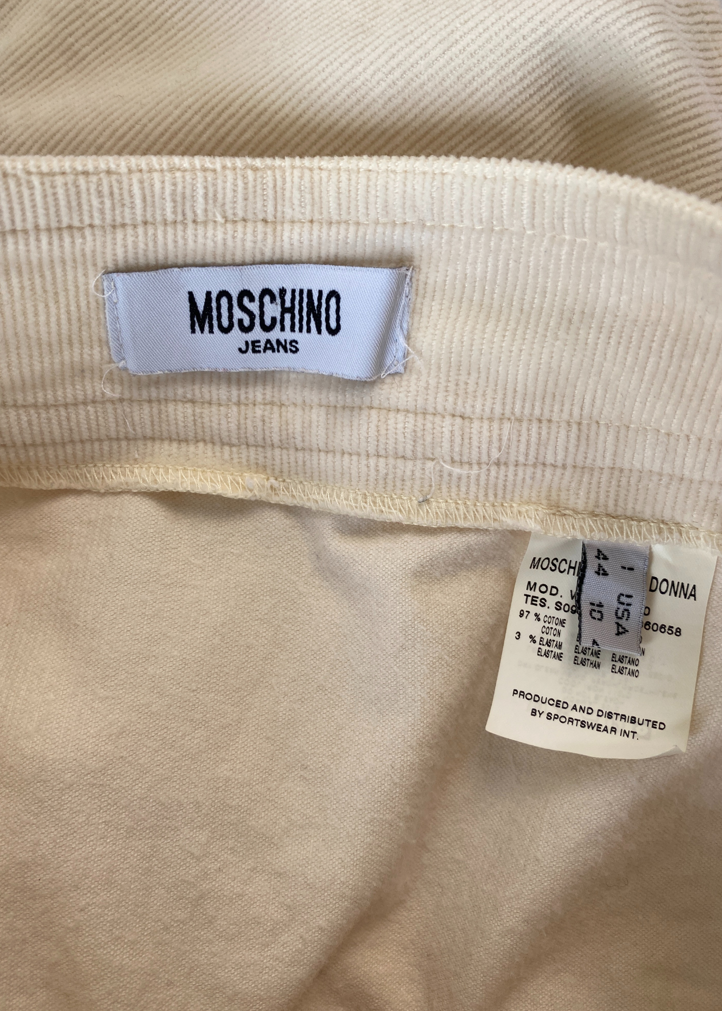 MOSCHINO JEANS Corduroy Pleated Midi Skirt