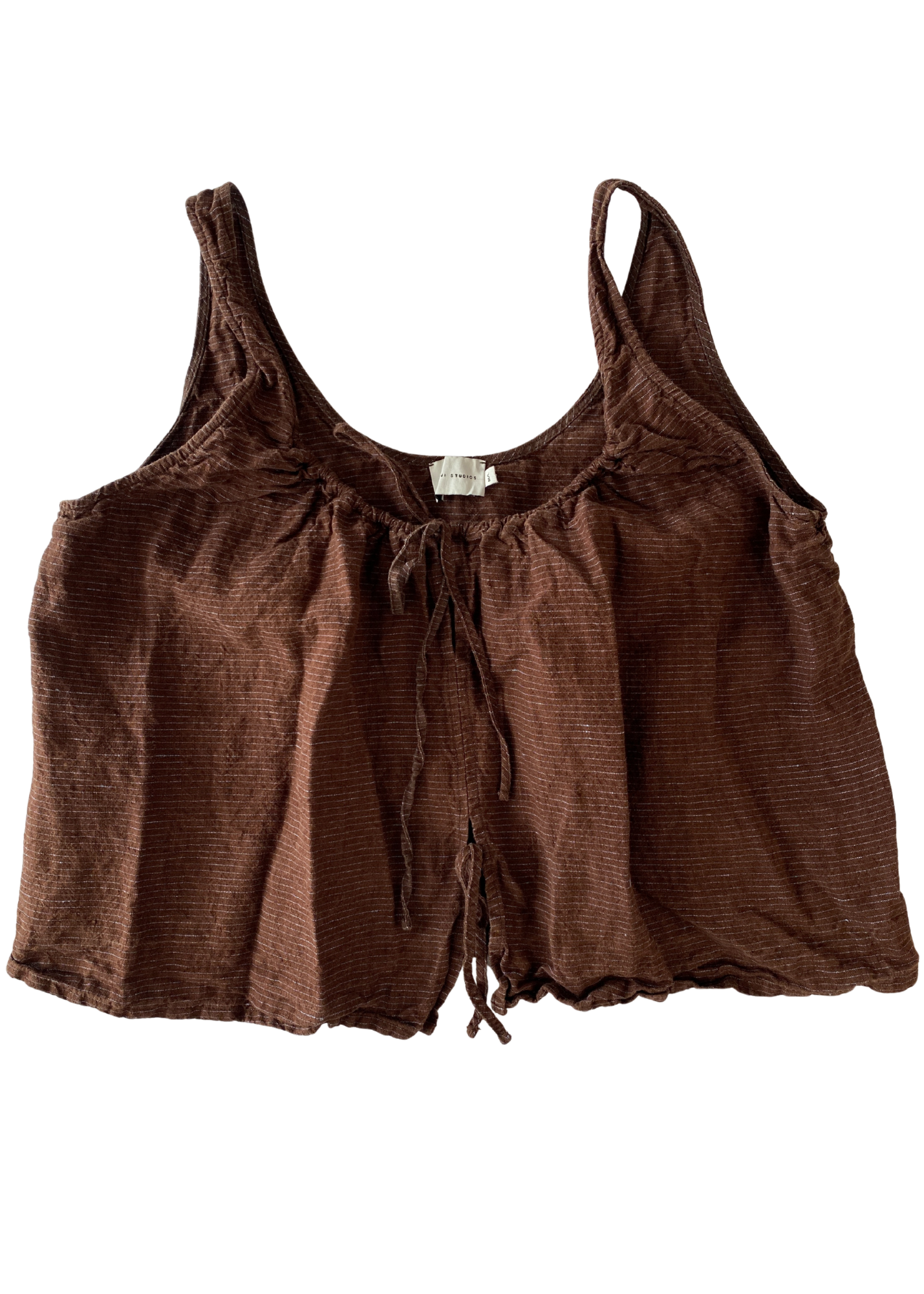 DEIJI STUDIOS Pin Stripe Linen Cami