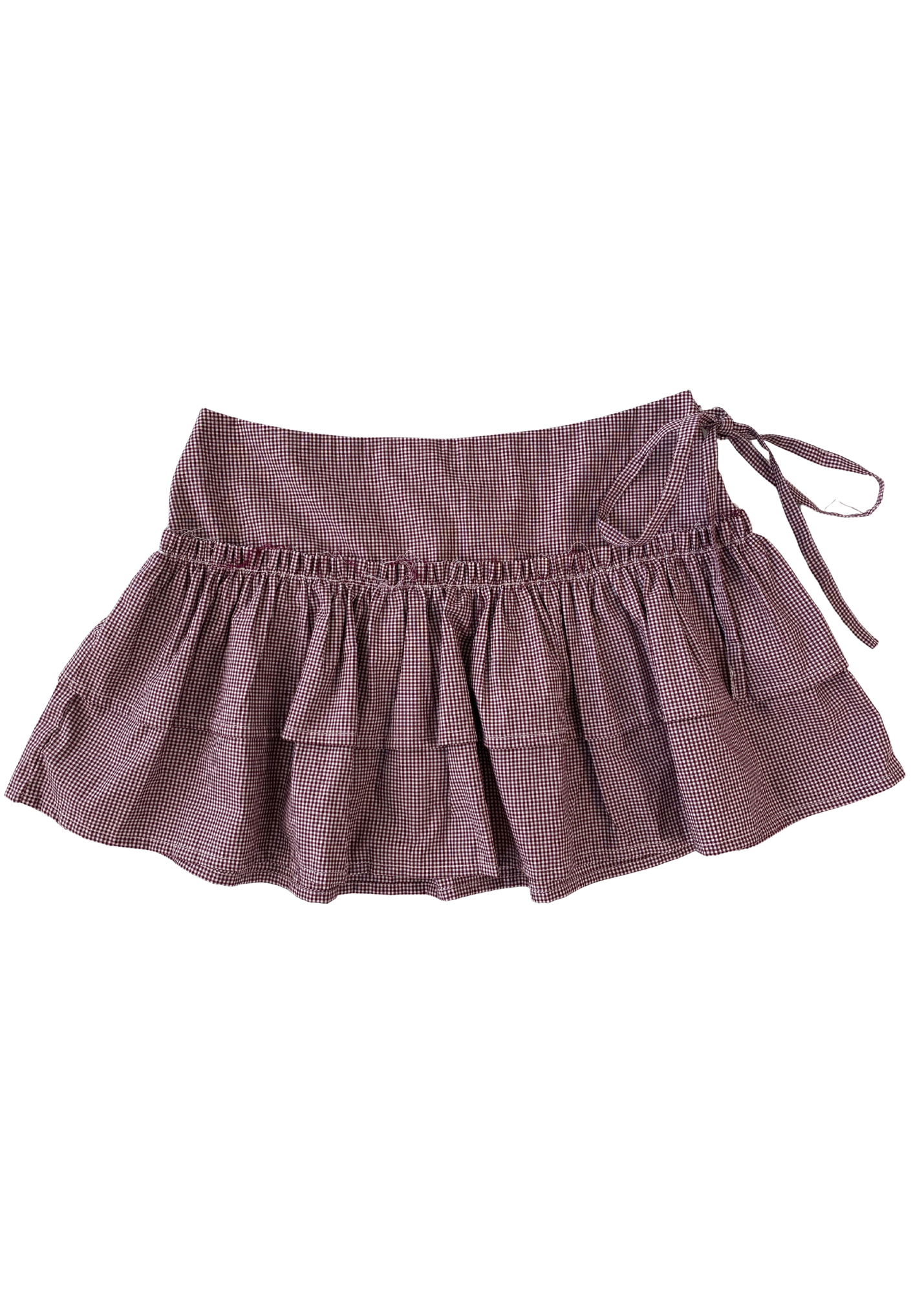 MODE MISCHIEF 'Costes' Gingham Mini Skirt