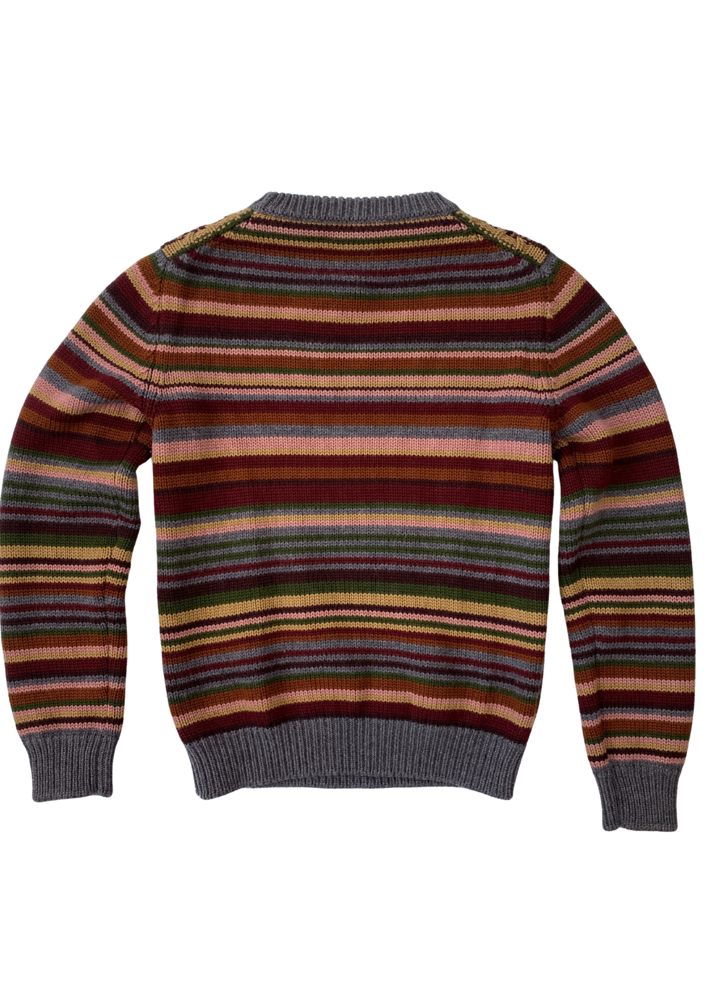 PRADA 2017 Virgin Wool Stripe Cable Knit