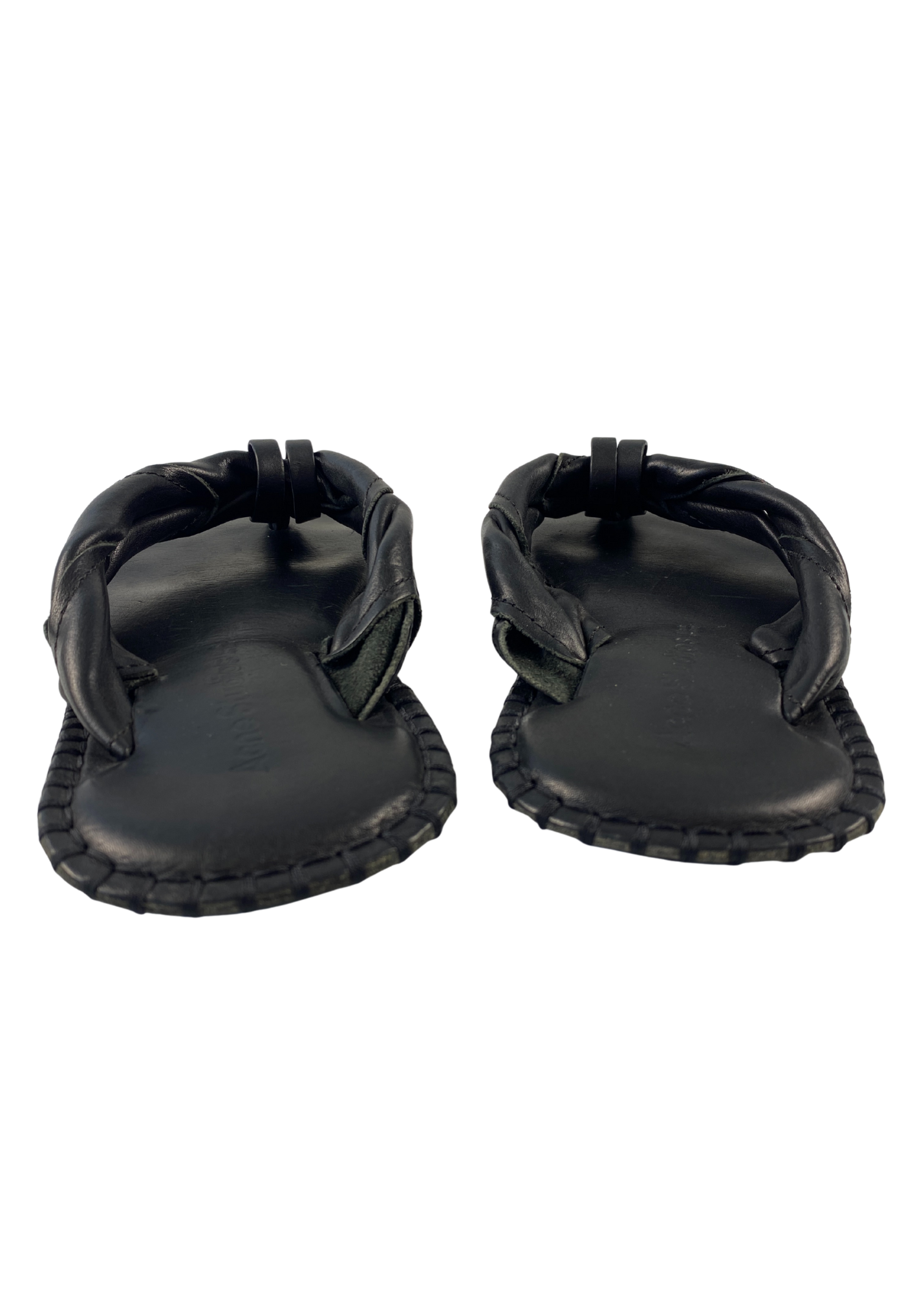 ACNE STUDIOS Braided Leather Flip Flops