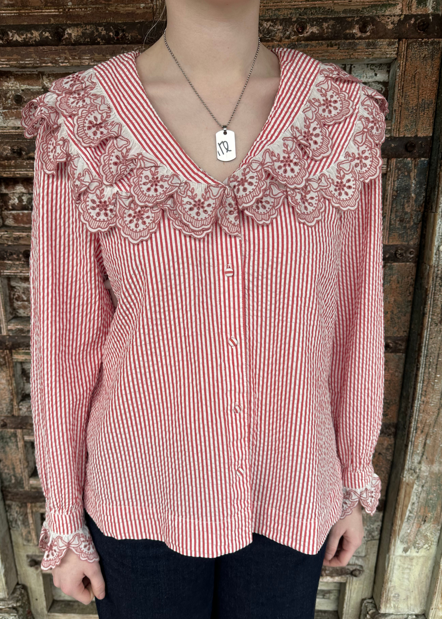 DAMSON MADDER 'Romilda' Long Sleeve Blouse