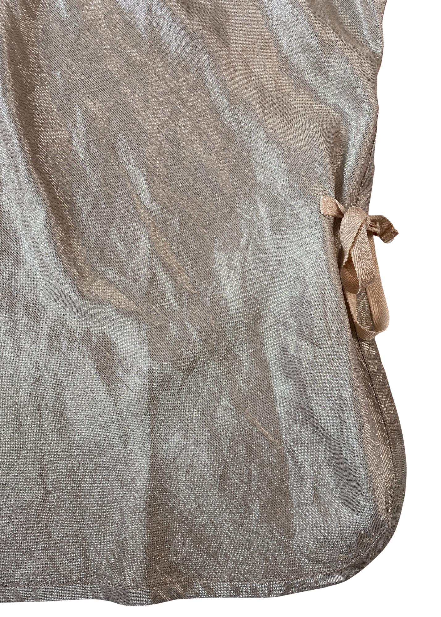 PRADA LINEA ROSSA Shimmer Tie Side Top