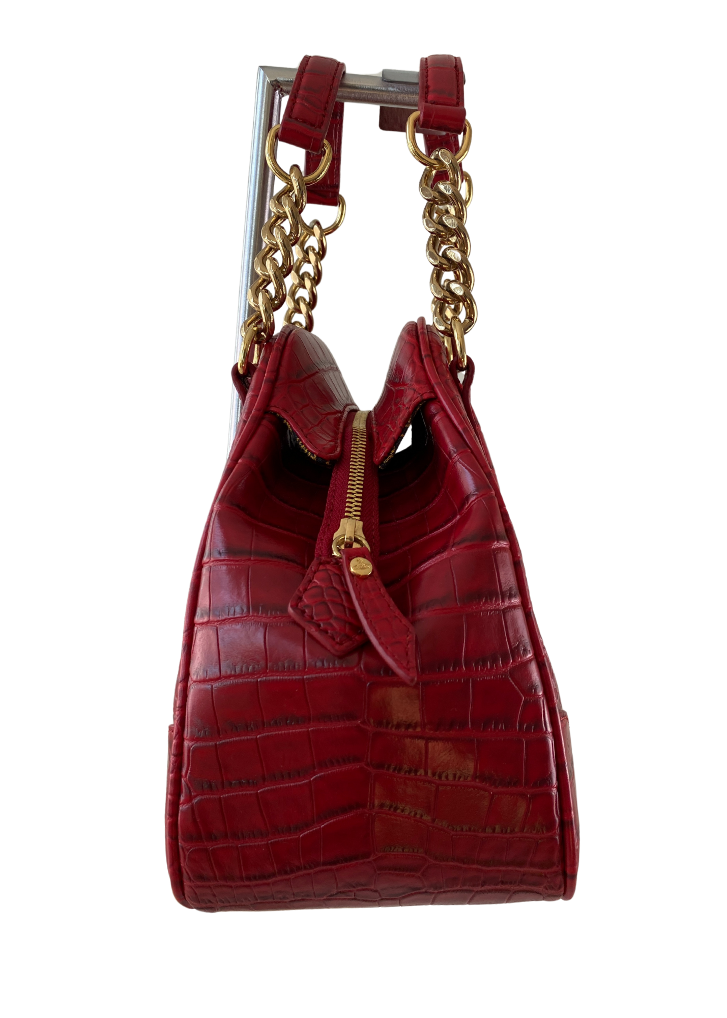 VIVIENNE WESTWOOD ANGLOMANIA Faux Croc Leather Bag