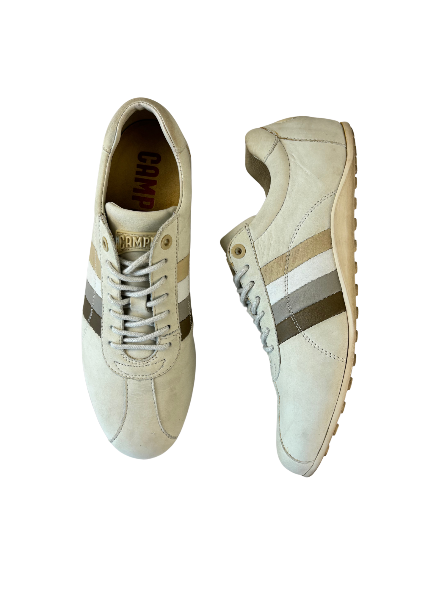 CAMPER Stripe Leather Sneakers