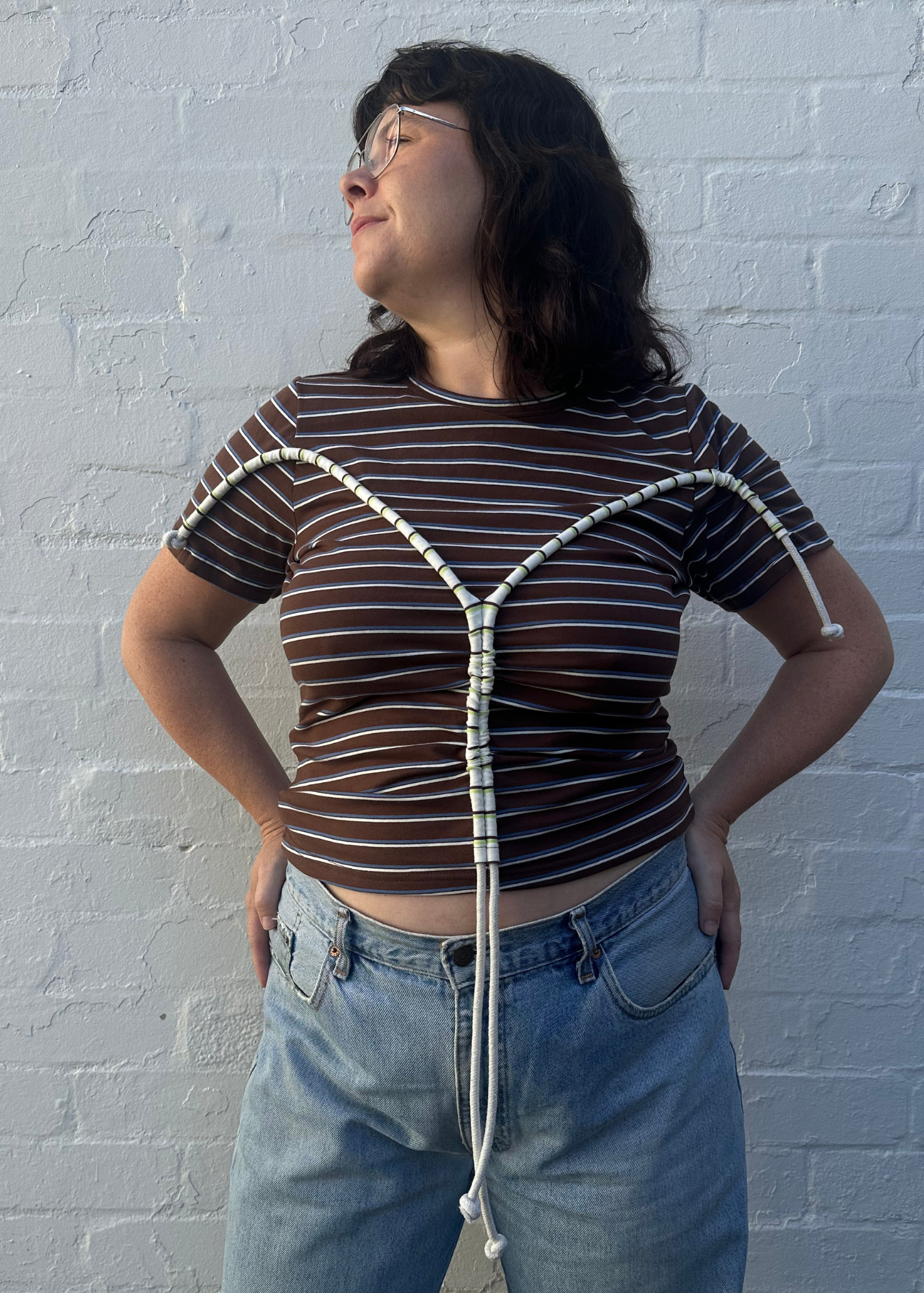 VERNER Stripe 'Rope T-Shirt'