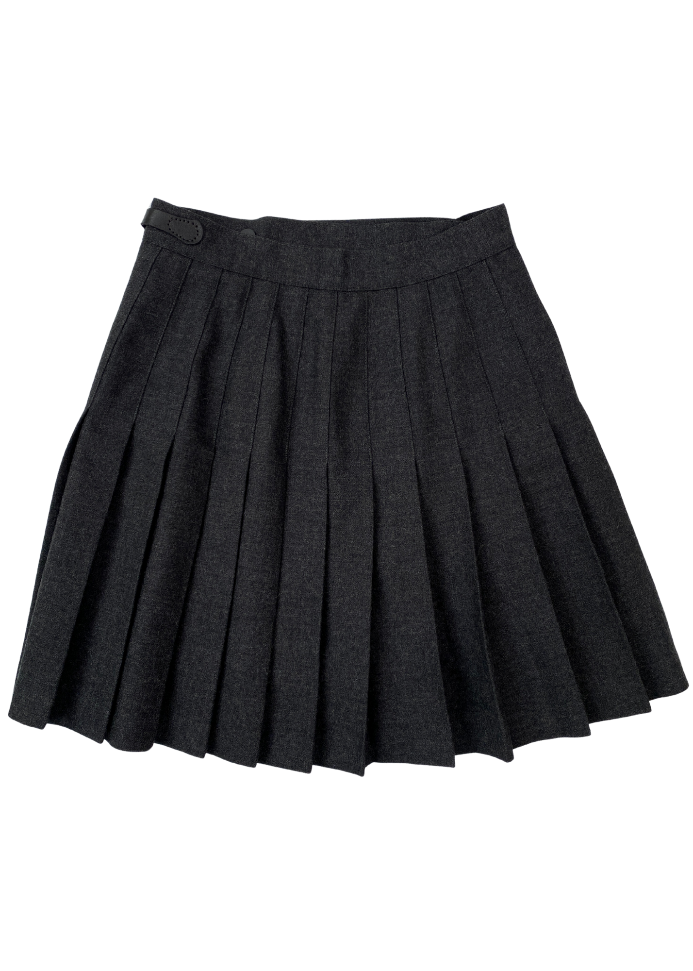 VINTAGE PEPPERINO Wool Pleat Kilt Mini Skirt