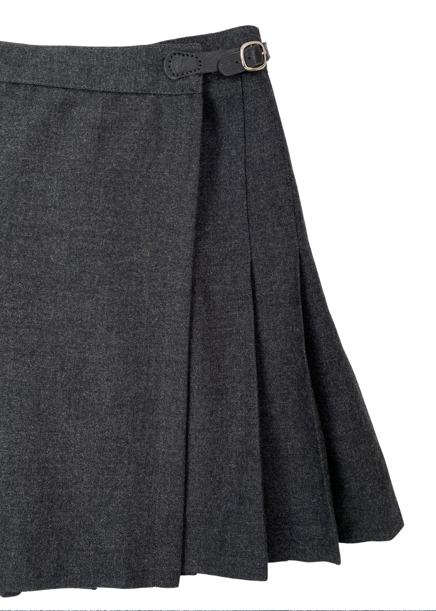 VINTAGE PEPPERINO Wool Pleat Kilt Mini Skirt
