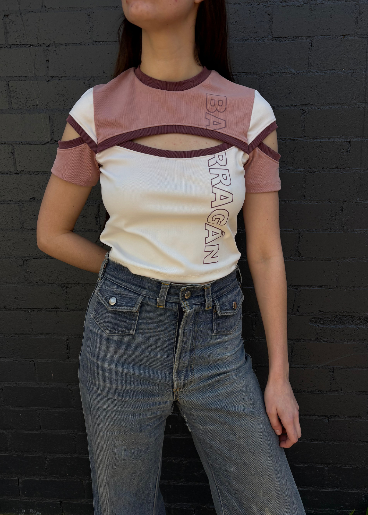 BARRAGAN 'Brazos' Cut Out Logo Top
