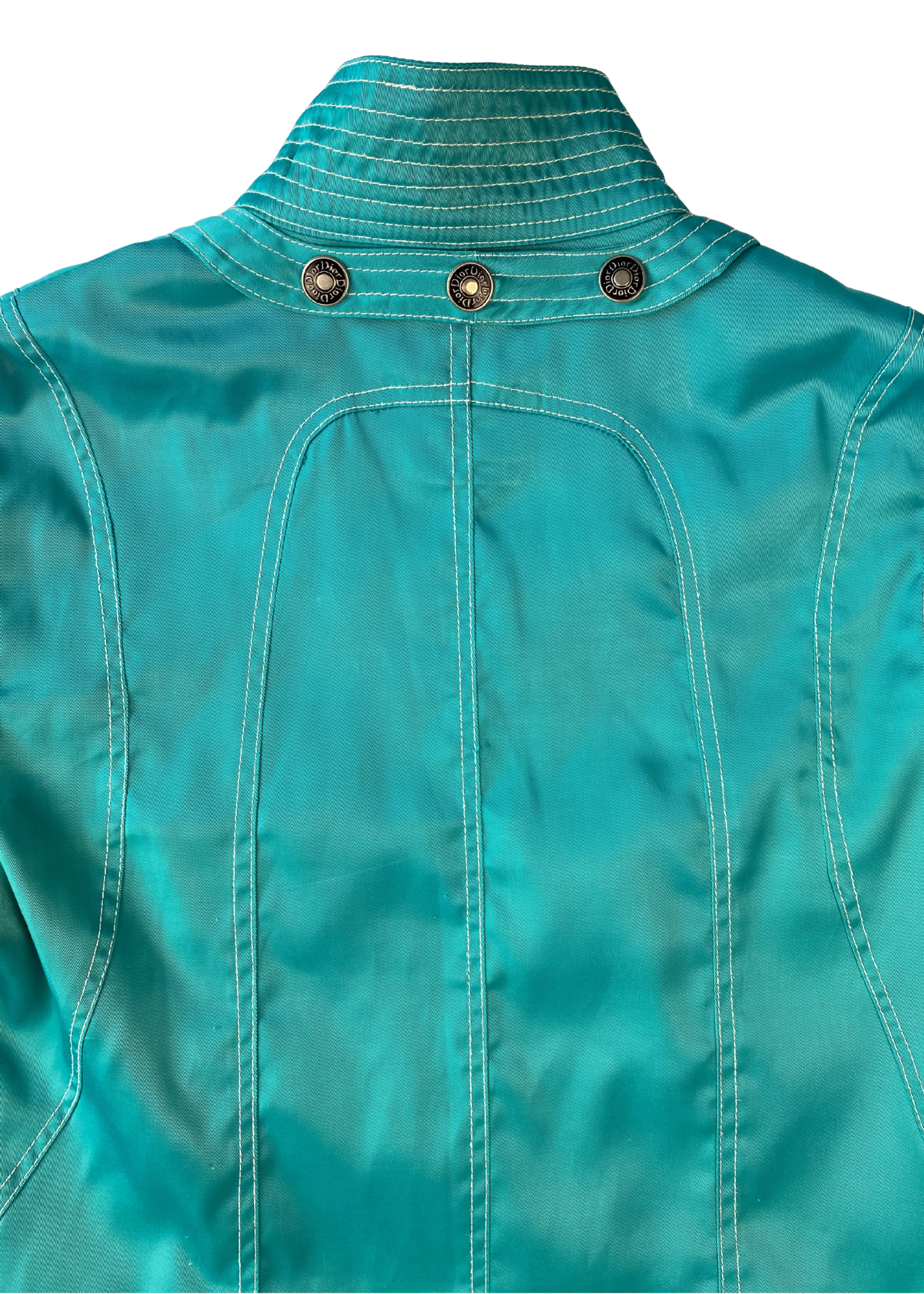 VINTAGE CHRISTIAN DIOR  (AS IS) Satin Zip Up Jacket