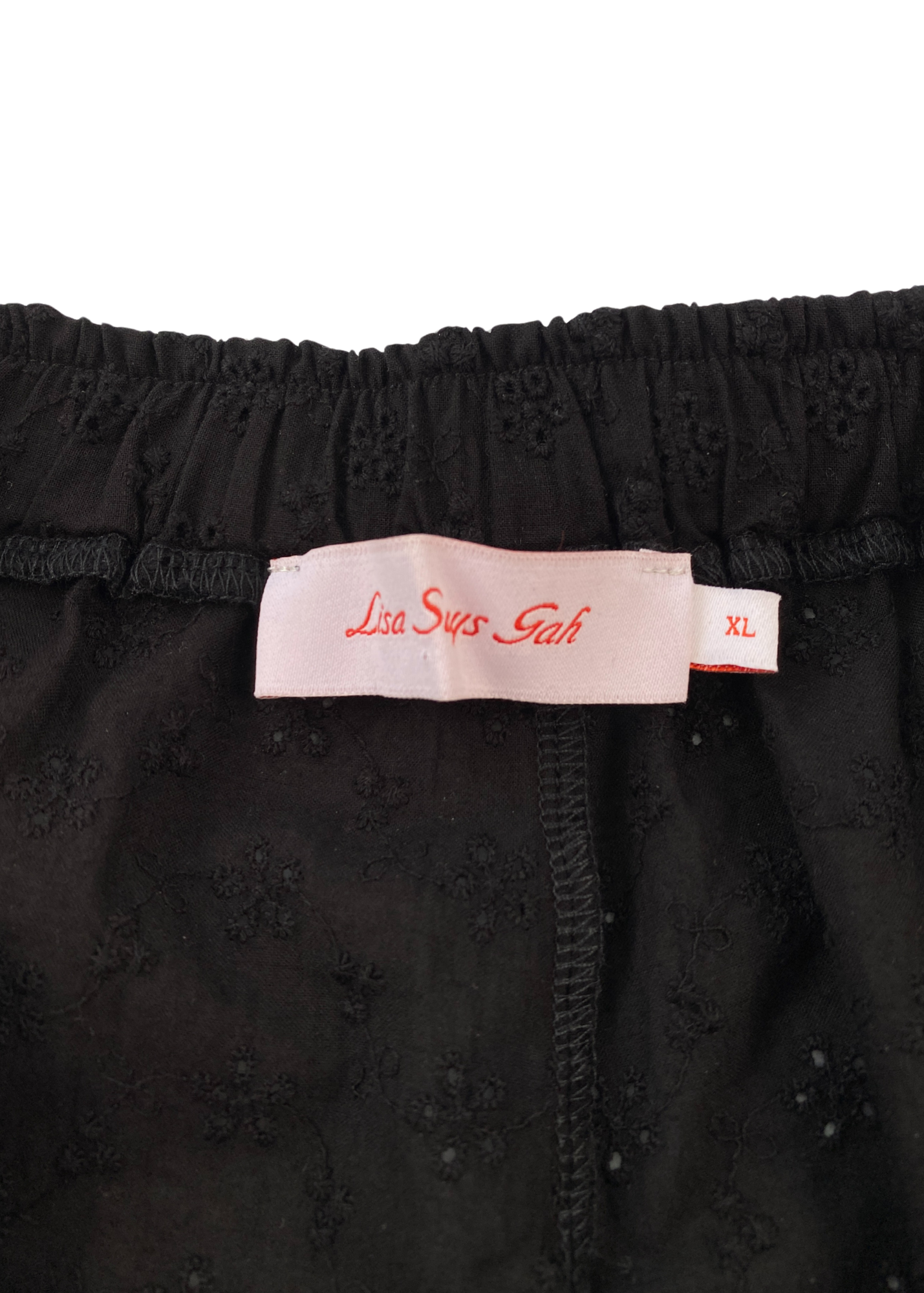 LISA SAYS GAH! Broderie Anglaise Drawstring Shorts