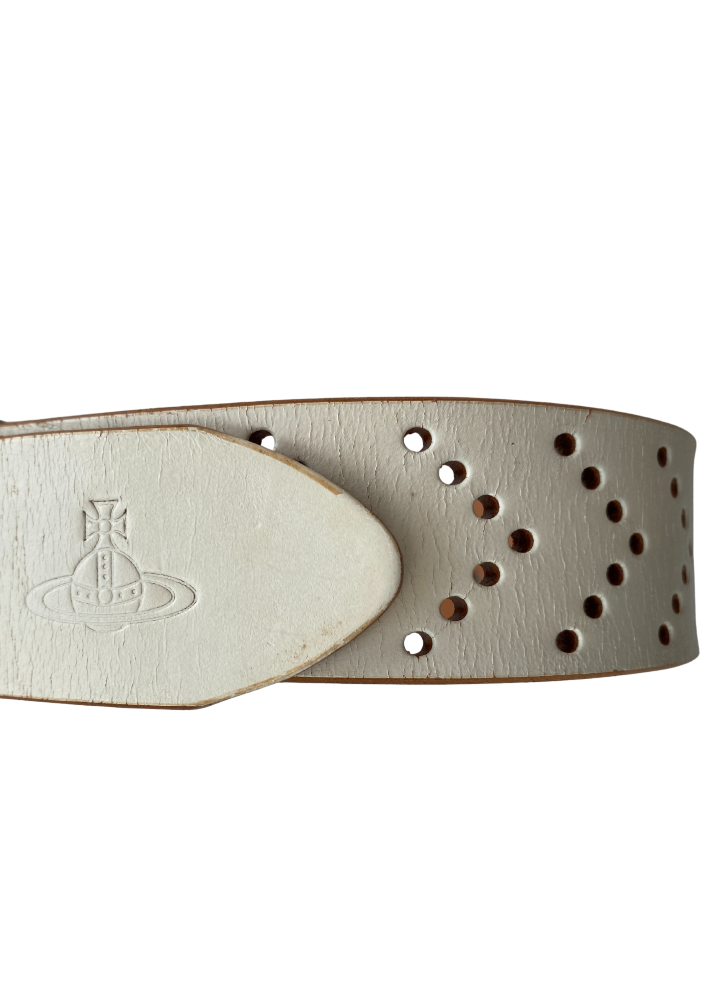 VIVIENNE WESTWOOD MAN 'Let It Rock' Leather Perforated Belt