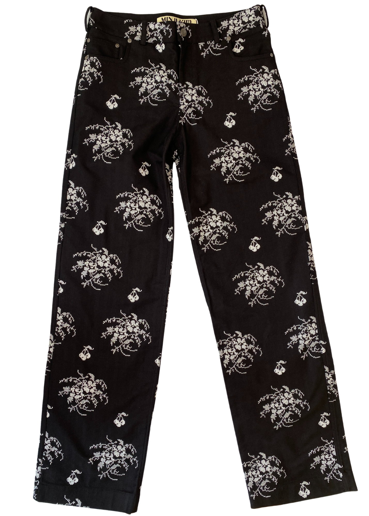 MINJUKIM (BNWT) Cross Stitch Wide Leg Jeans