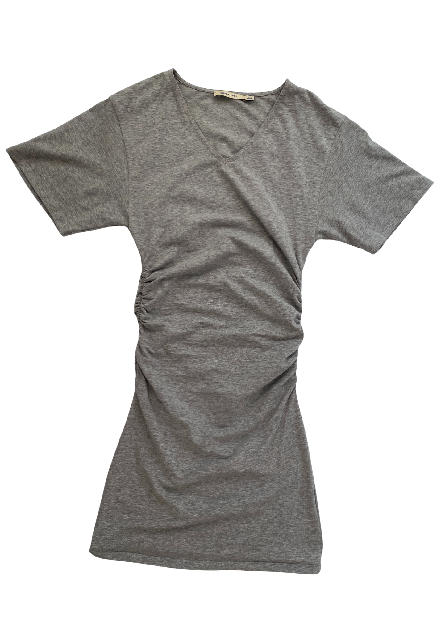 PALOMA WOOL 'Mes' Ruched Midi Dress