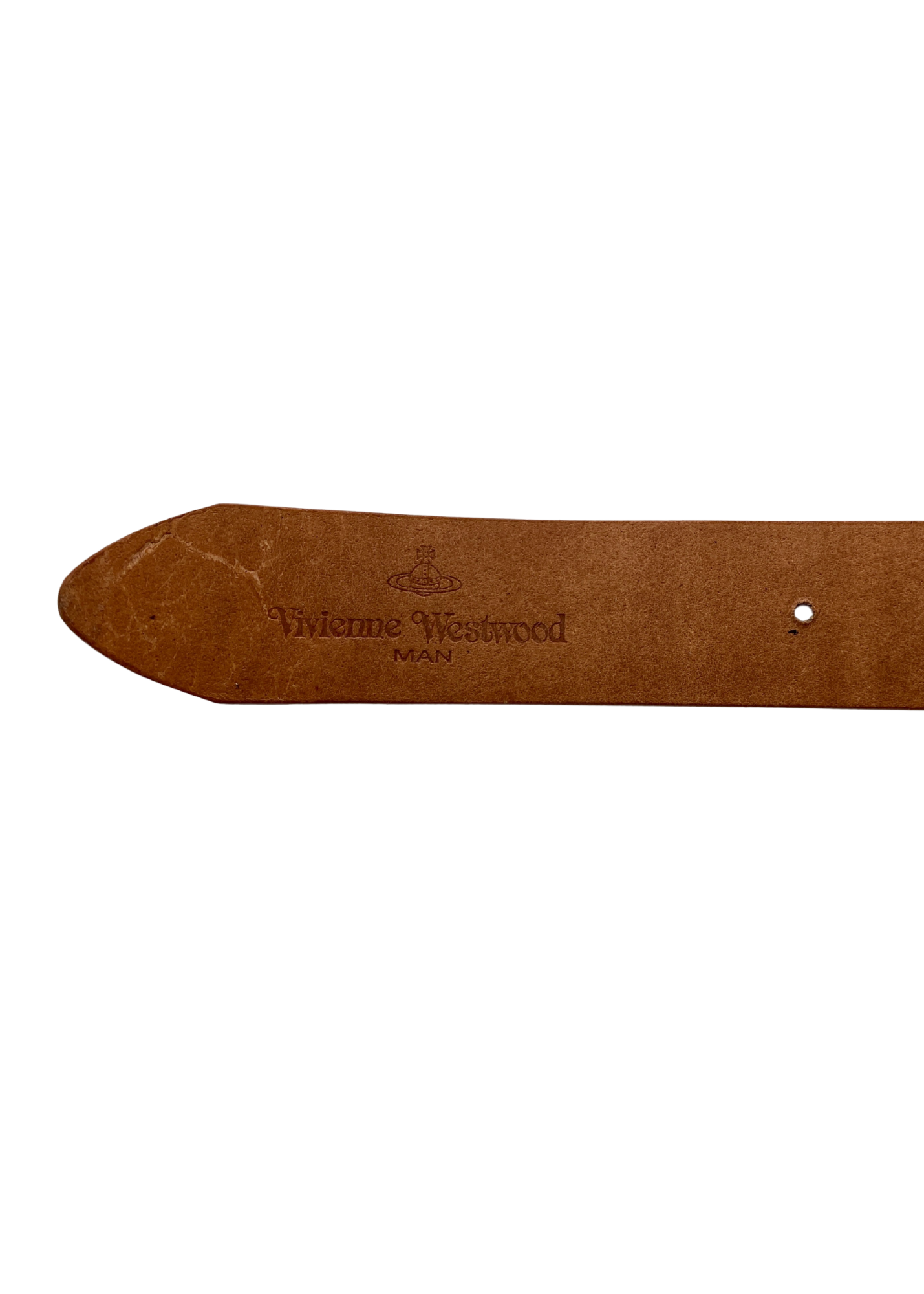 VIVIENNE WESTWOOD MAN 'Let It Rock' Leather Perforated Belt