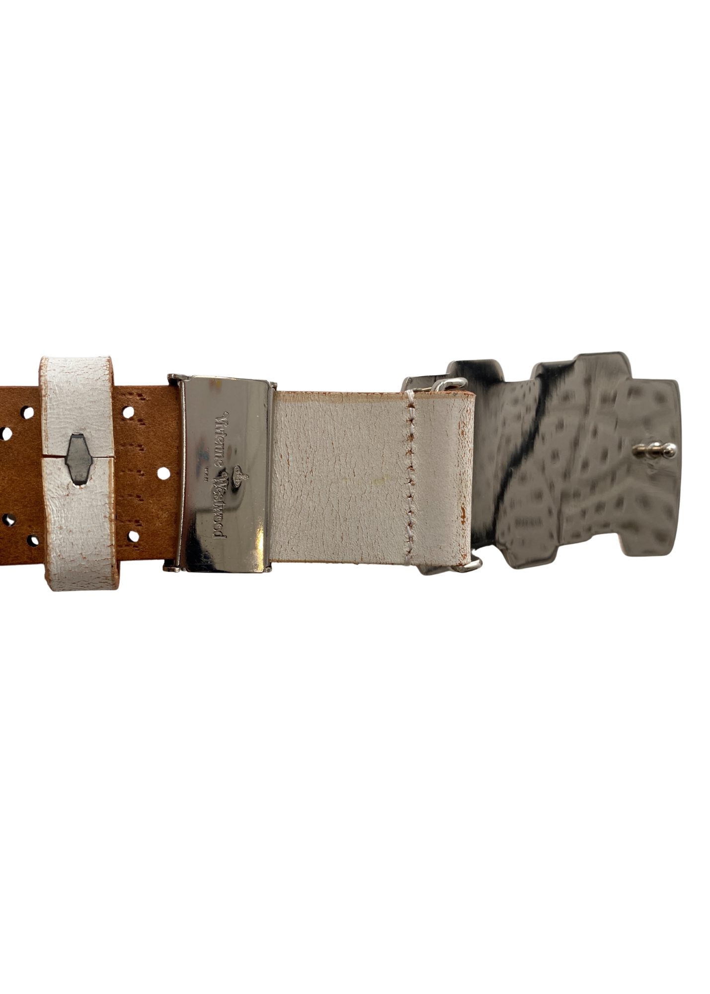 VIVIENNE WESTWOOD MAN 'Let It Rock' Leather Perforated Belt