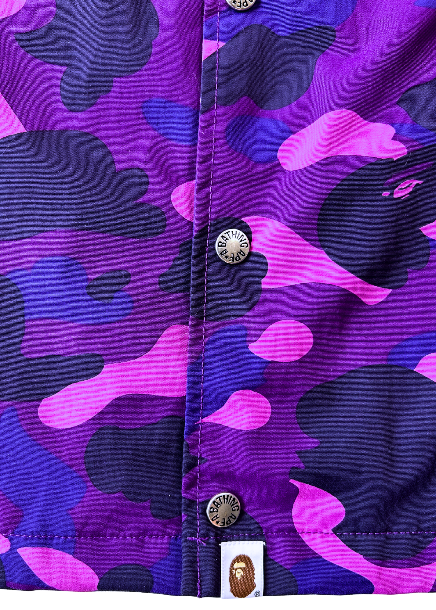 A BATHING APE Camo Coach Jacket