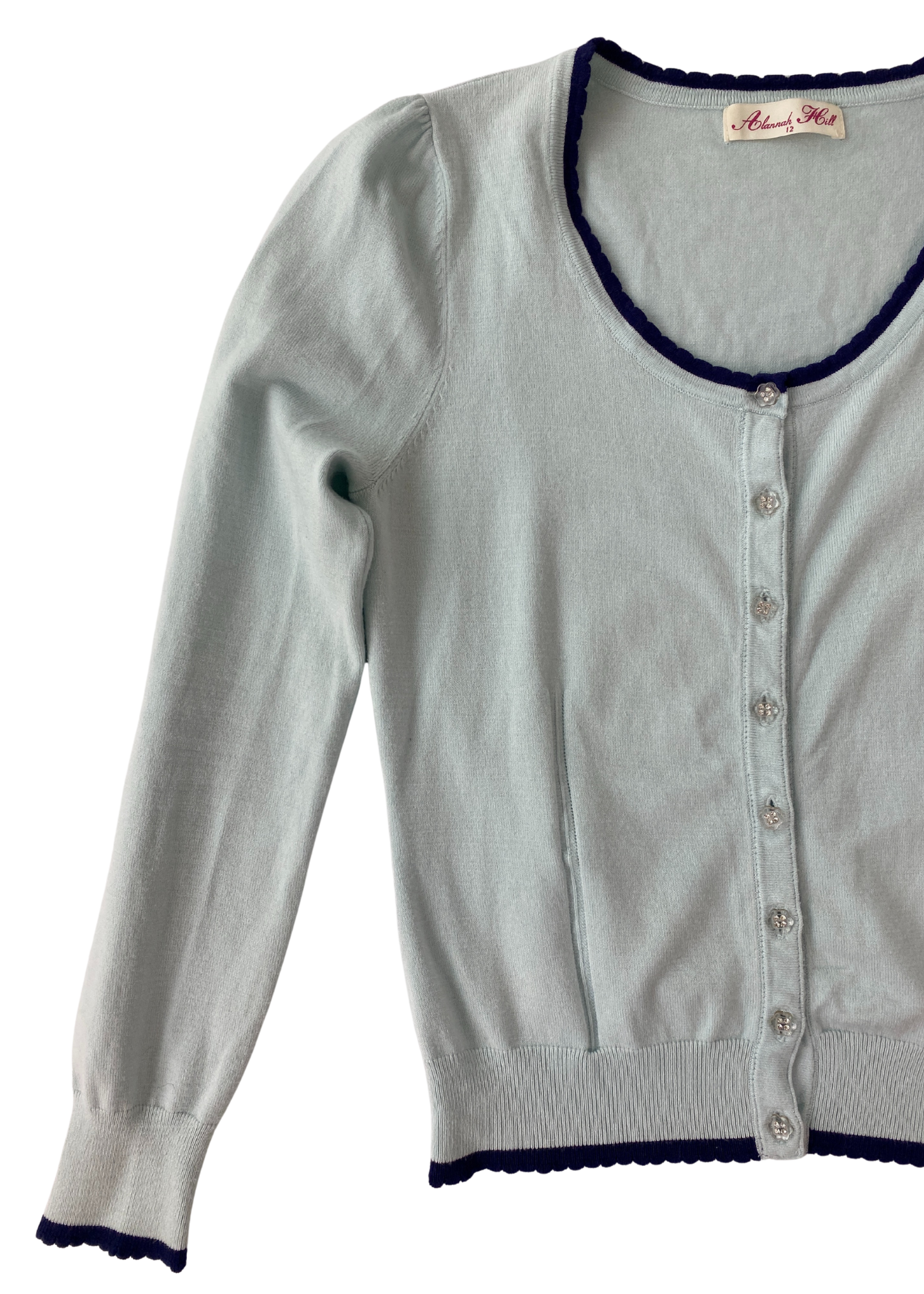 ALANNAH HILL Rhinestone Button Cardigan
