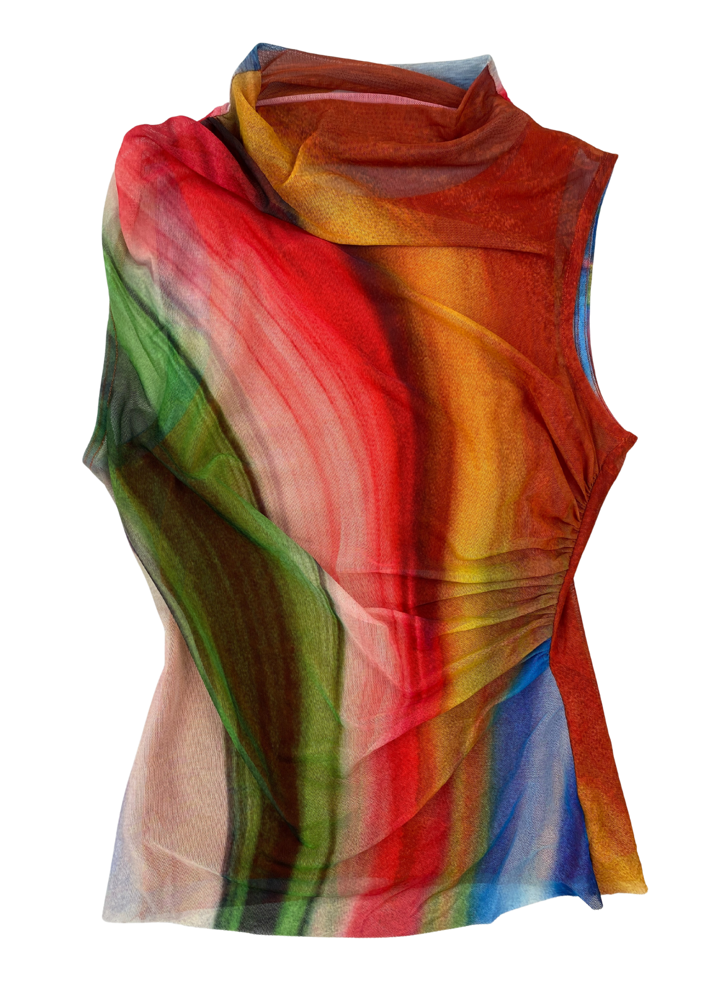 DESIGUAL (BNWT) Multicoloured Mesh Tank Top
