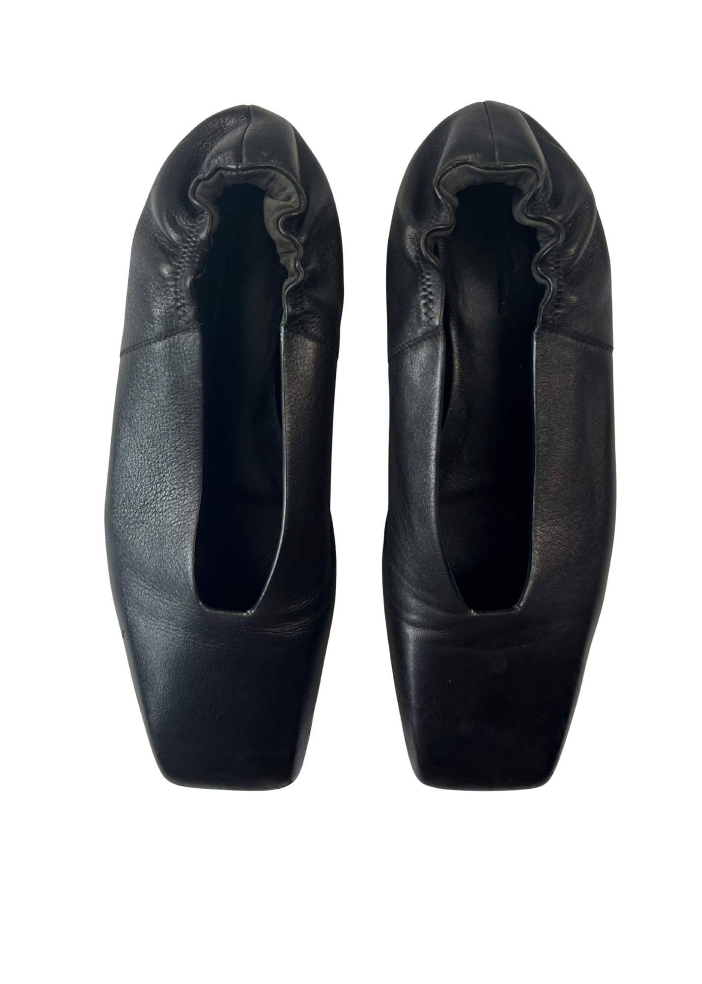 RICK OWENS (AS IS) S/S 2018 Leather 'Geo Ballerina'