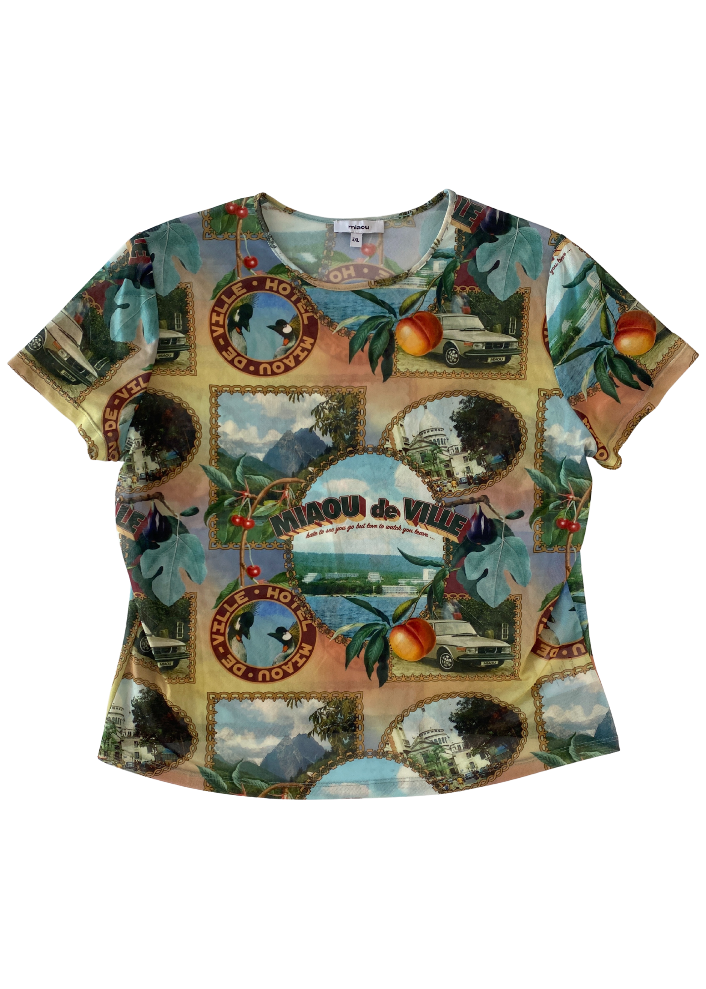 MIAOU Souvenir Print Mesh Baby T-Shirt