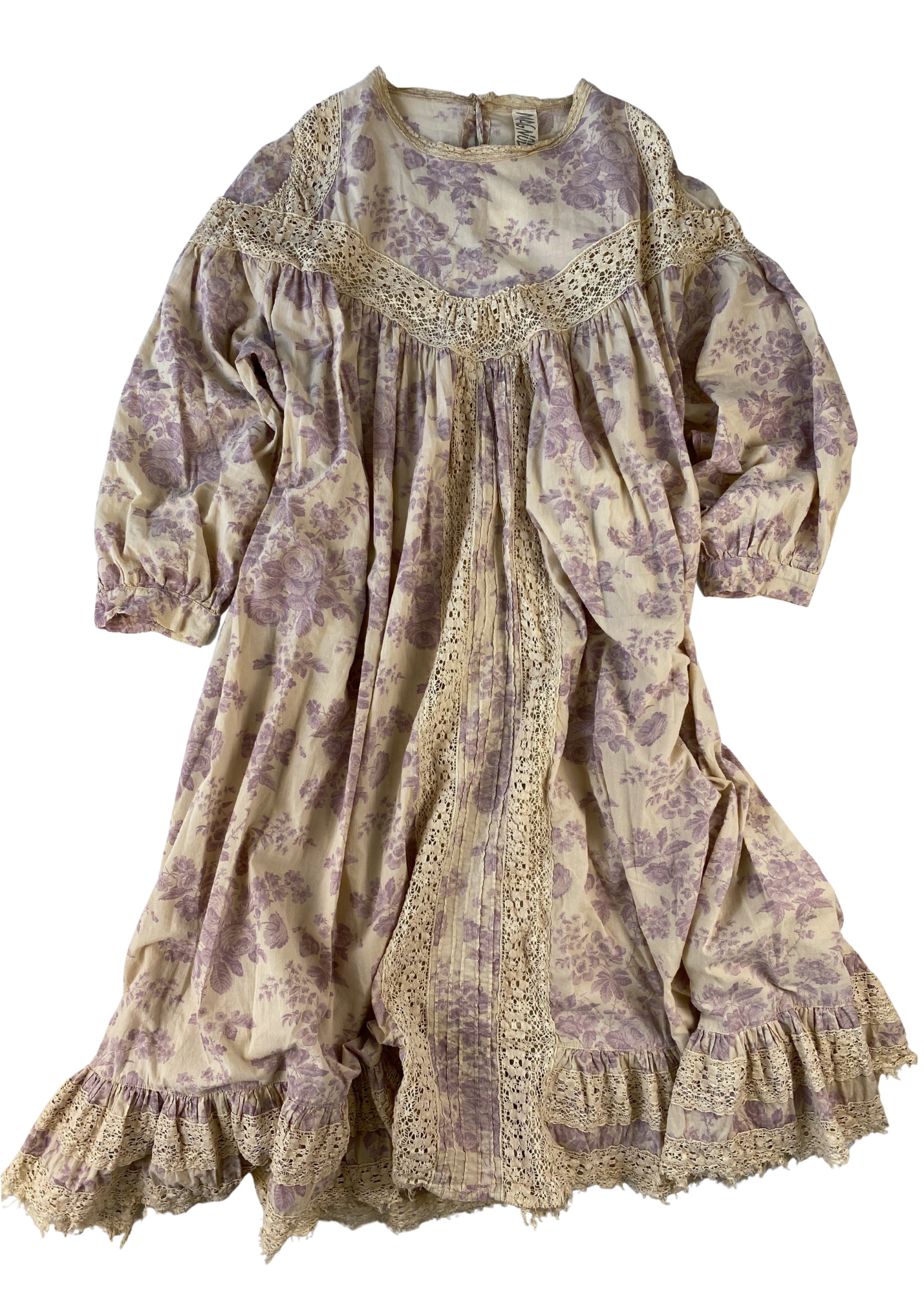 MAGNOLIA PEARL Floral Print Lace Maxi Dress