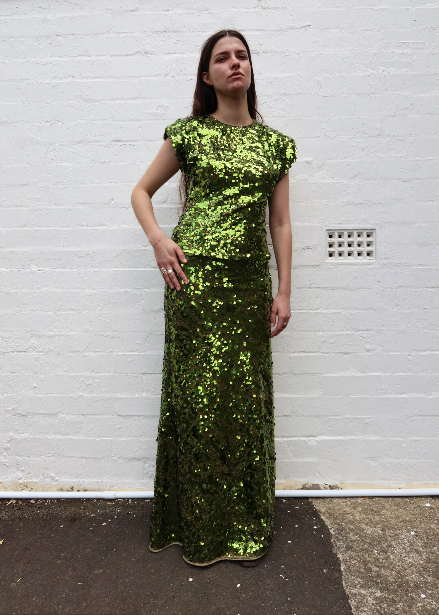 GANNI (BNWT) Sequin Embellished Maxi Skirt