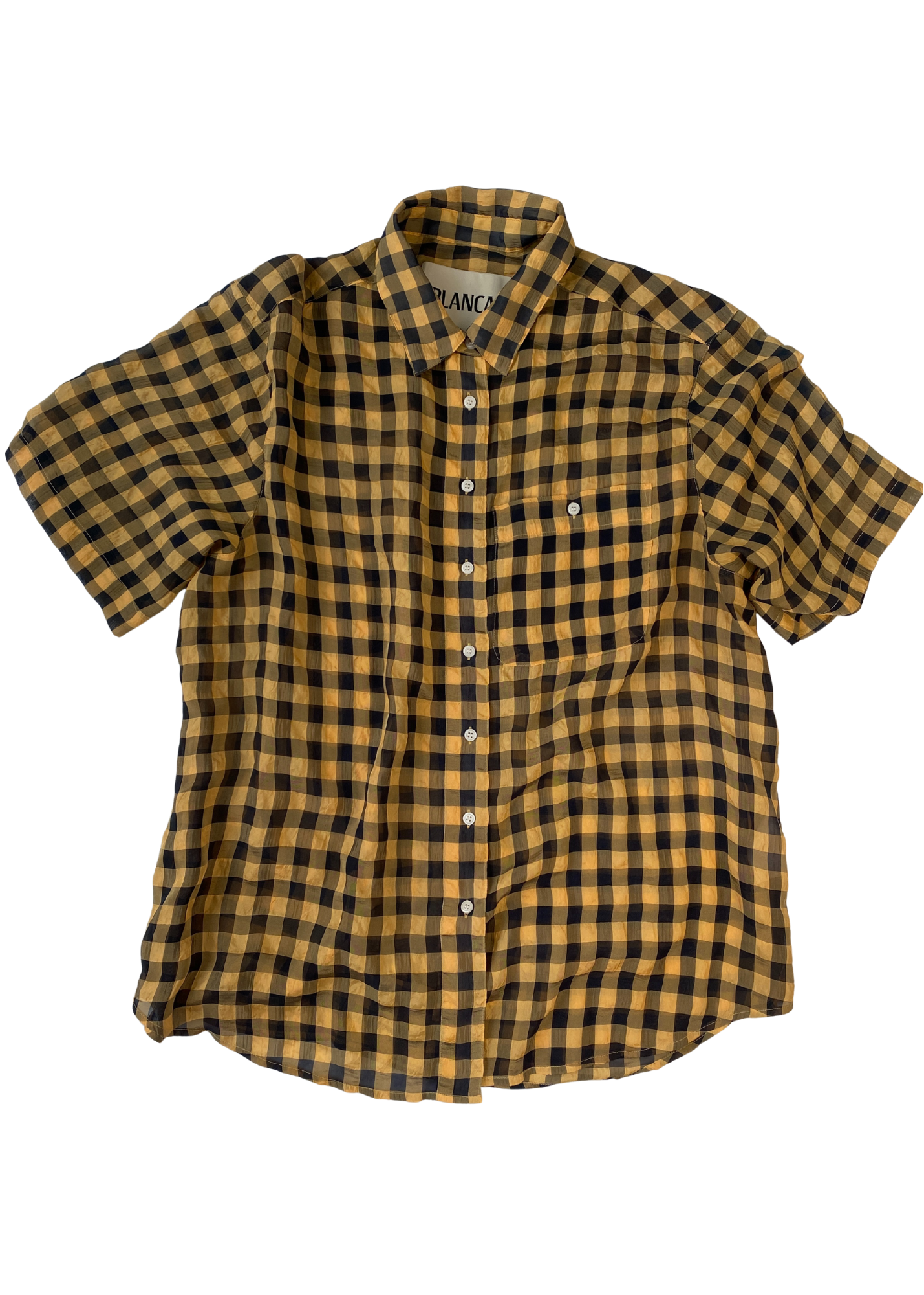 BLANCA Large Check Oversize Button Up Shirt