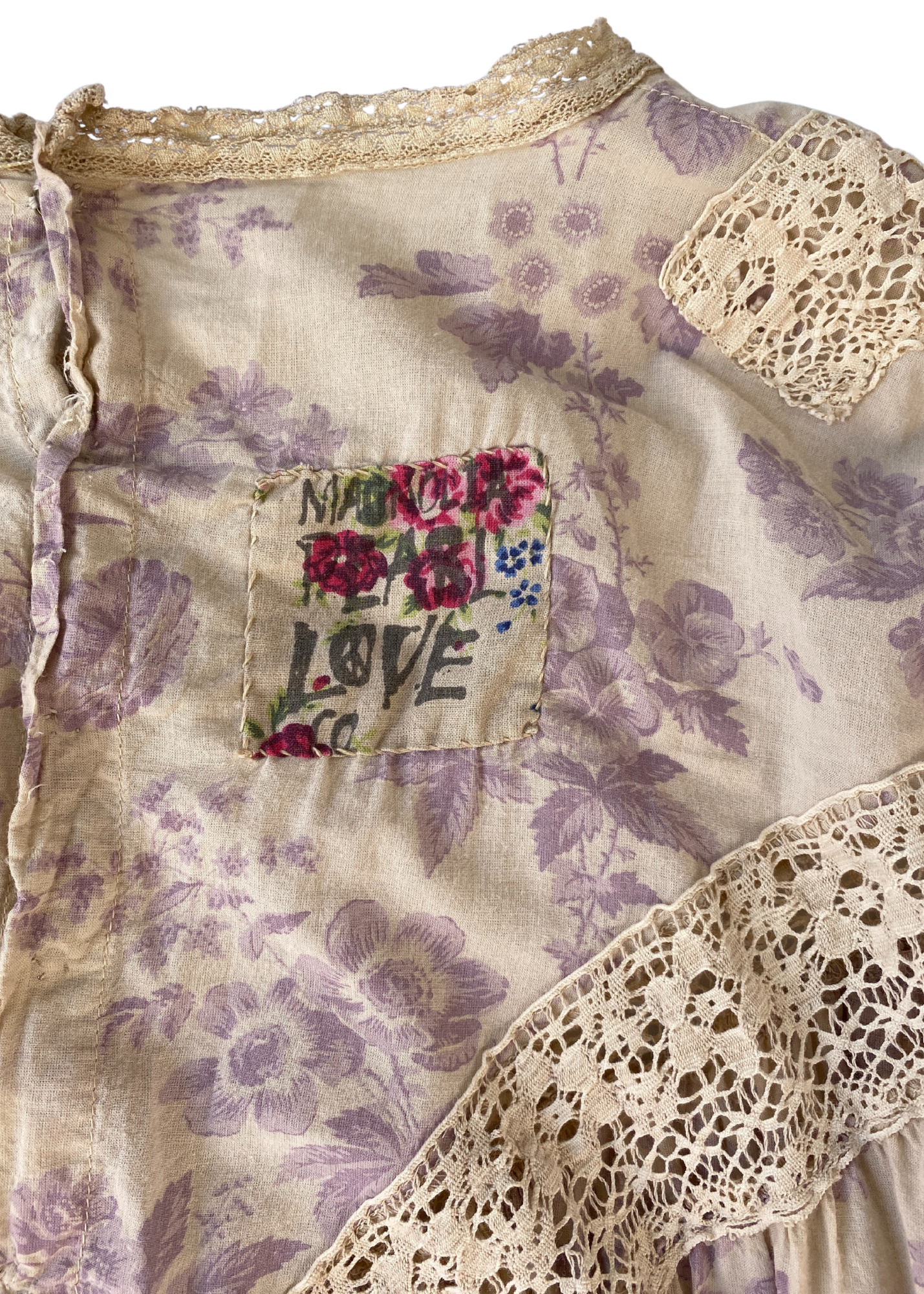 MAGNOLIA PEARL Floral Print Lace Maxi Dress