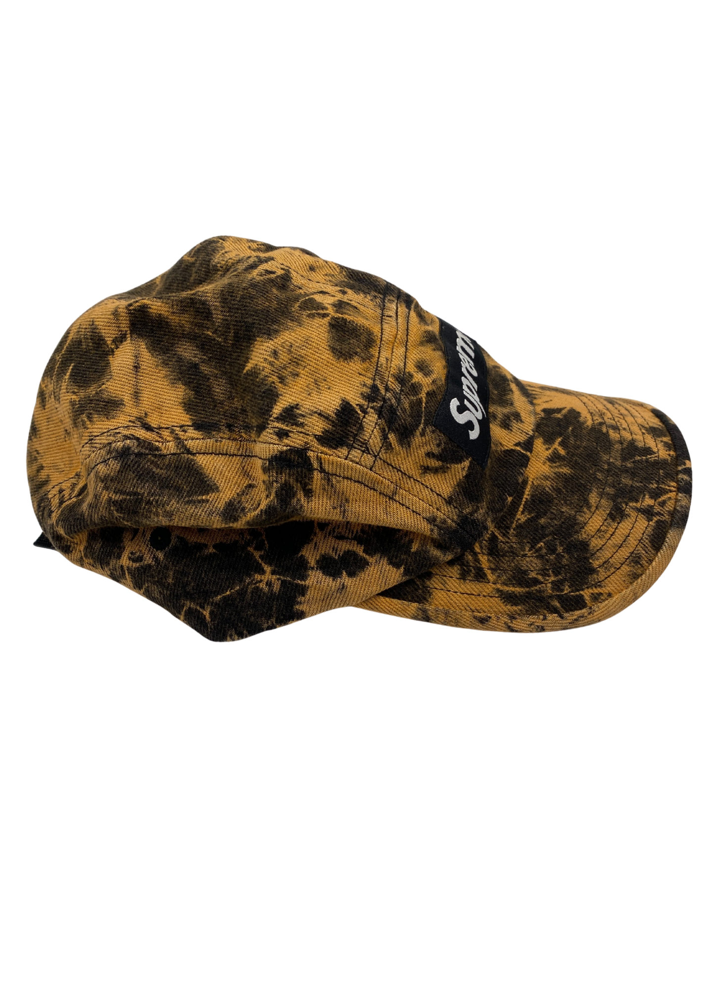 SUPREME Bleach Tie Dye Logo Cap