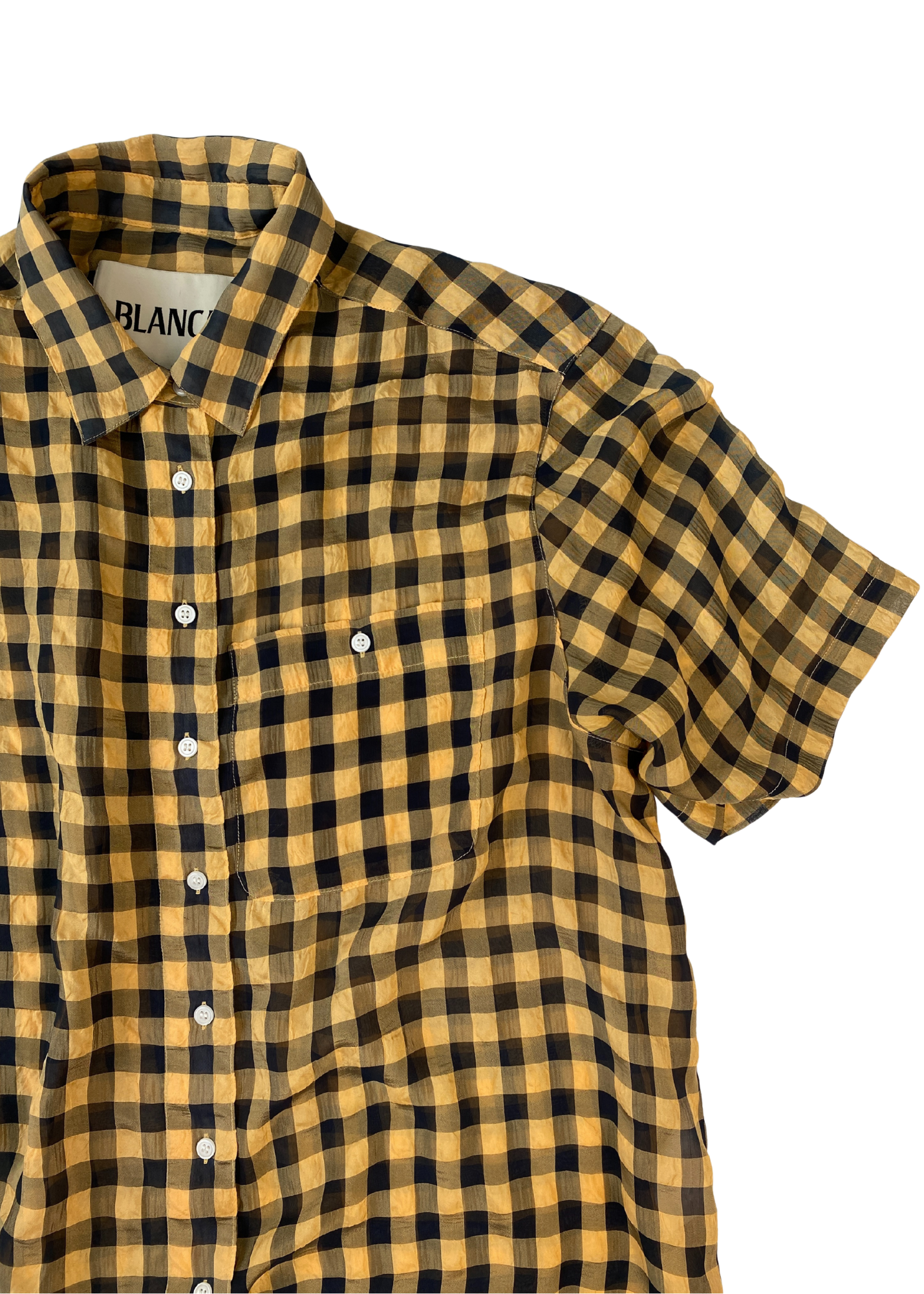 BLANCA Large Check Oversize Button Up Shirt