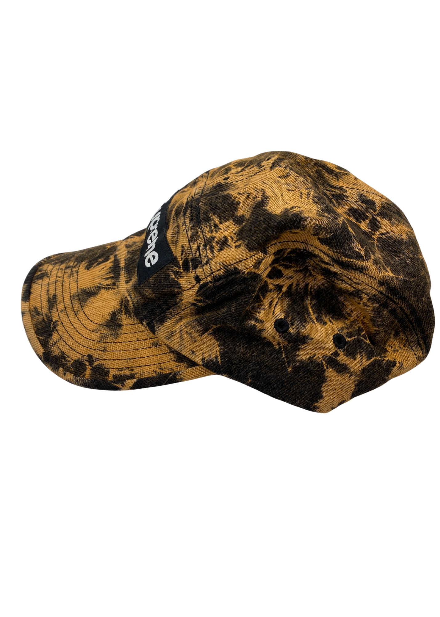 SUPREME Bleach Tie Dye Logo Cap