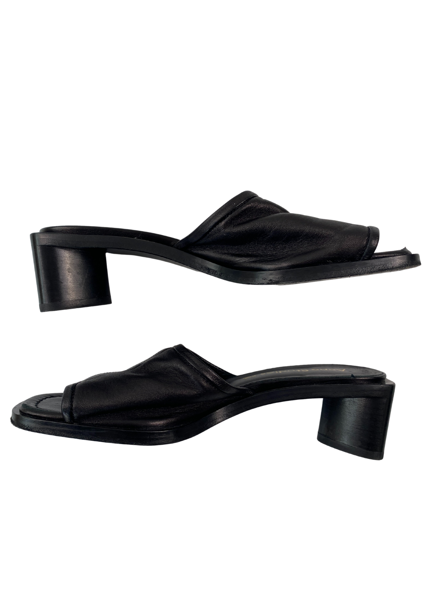 ACNE STUDIOS (AS IS) Black Leather Mule