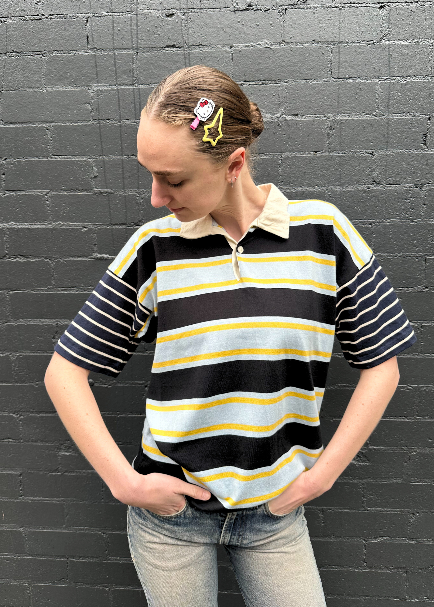 KOWTOW Multi Stripe Polo Shirt