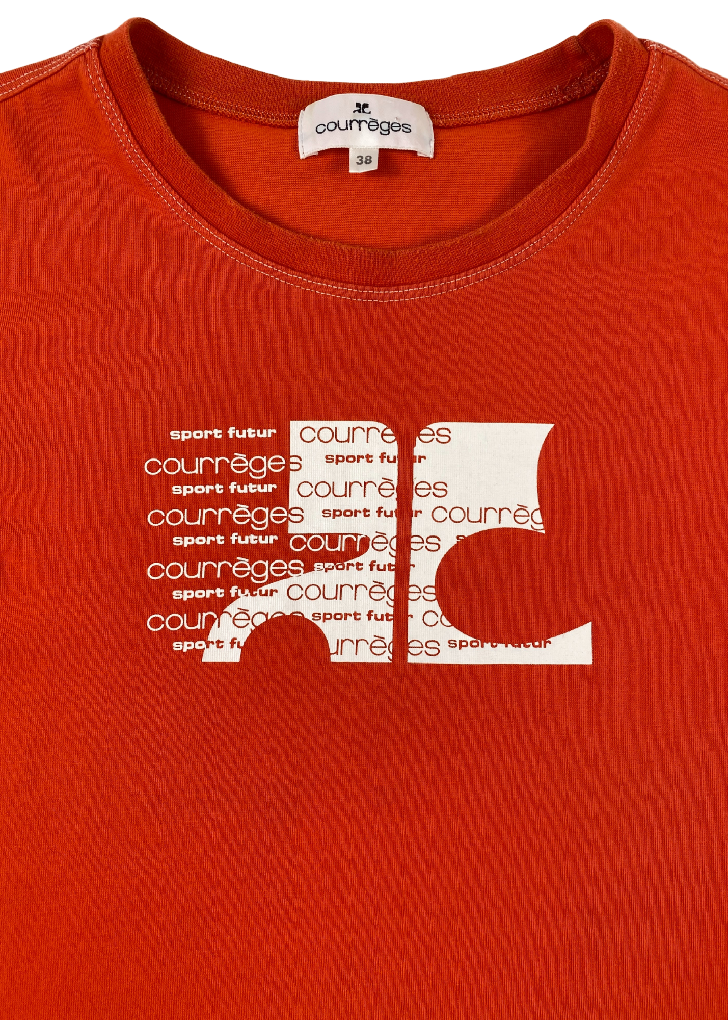 COURREGES SPORT FUTUR (AS IS) Logo Baby T-Shirt