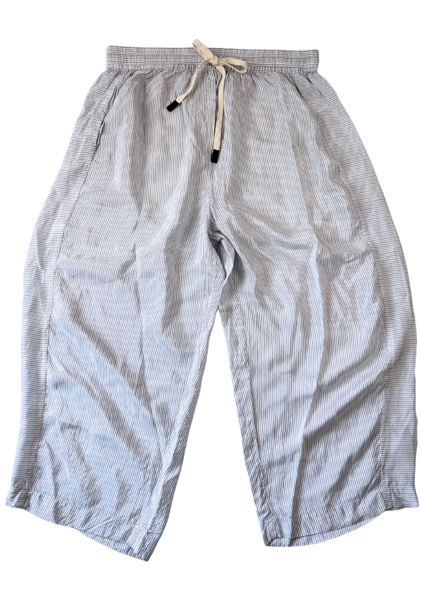 LEE MATHEWS Pinstripe Balloon Leg Pants