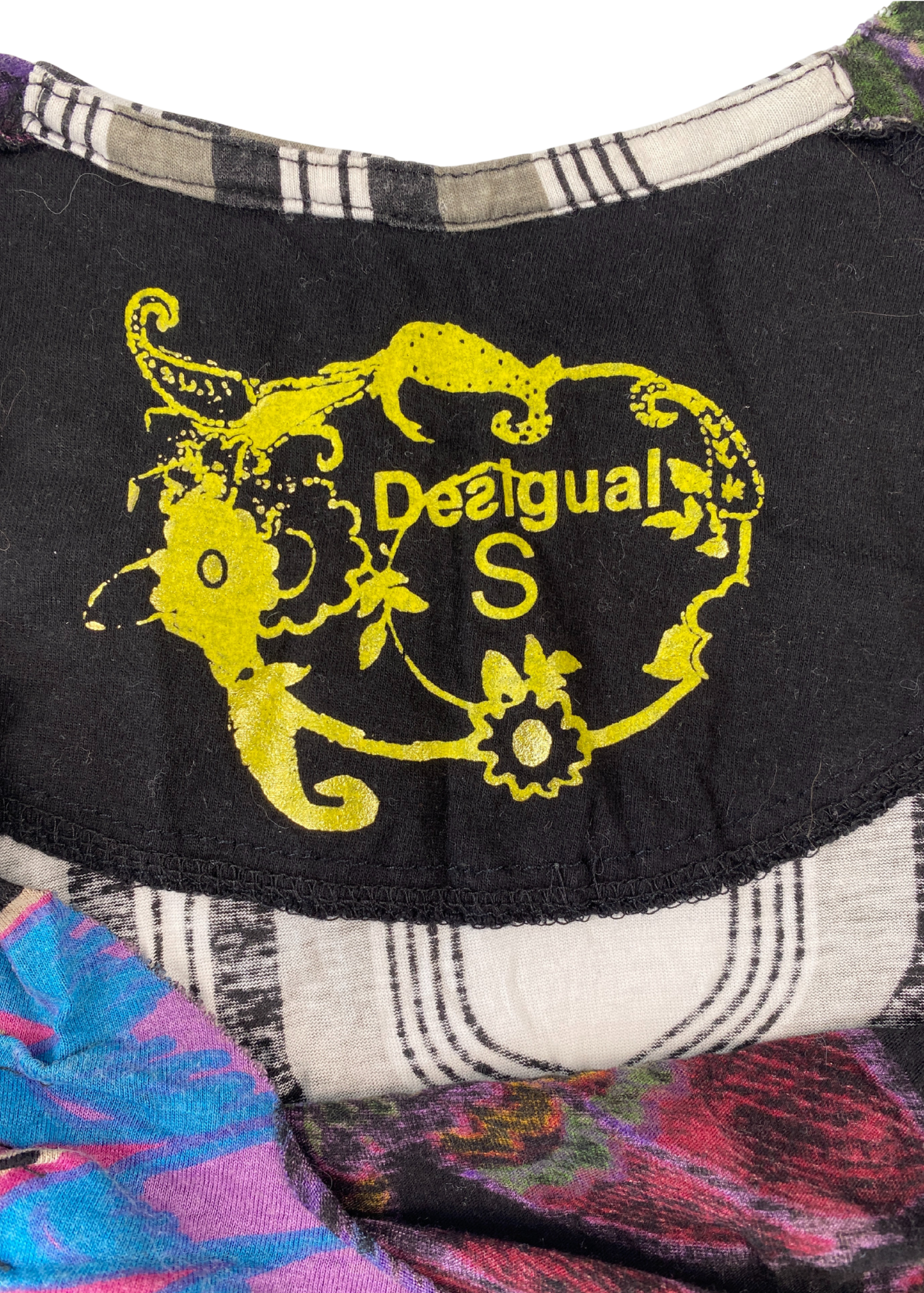 DESIGUAL Floral Patchwork Top