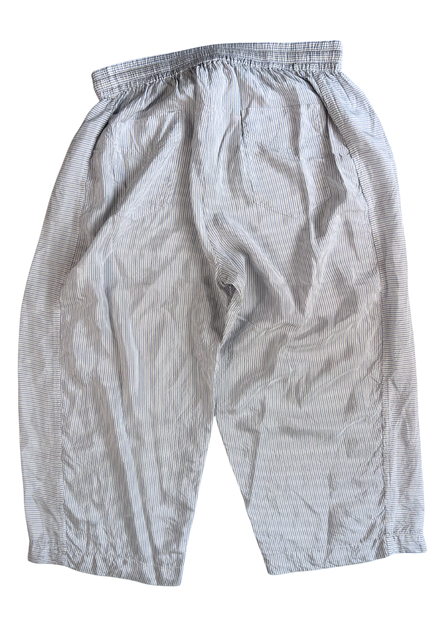 LEE MATHEWS Pinstripe Balloon Leg Pants