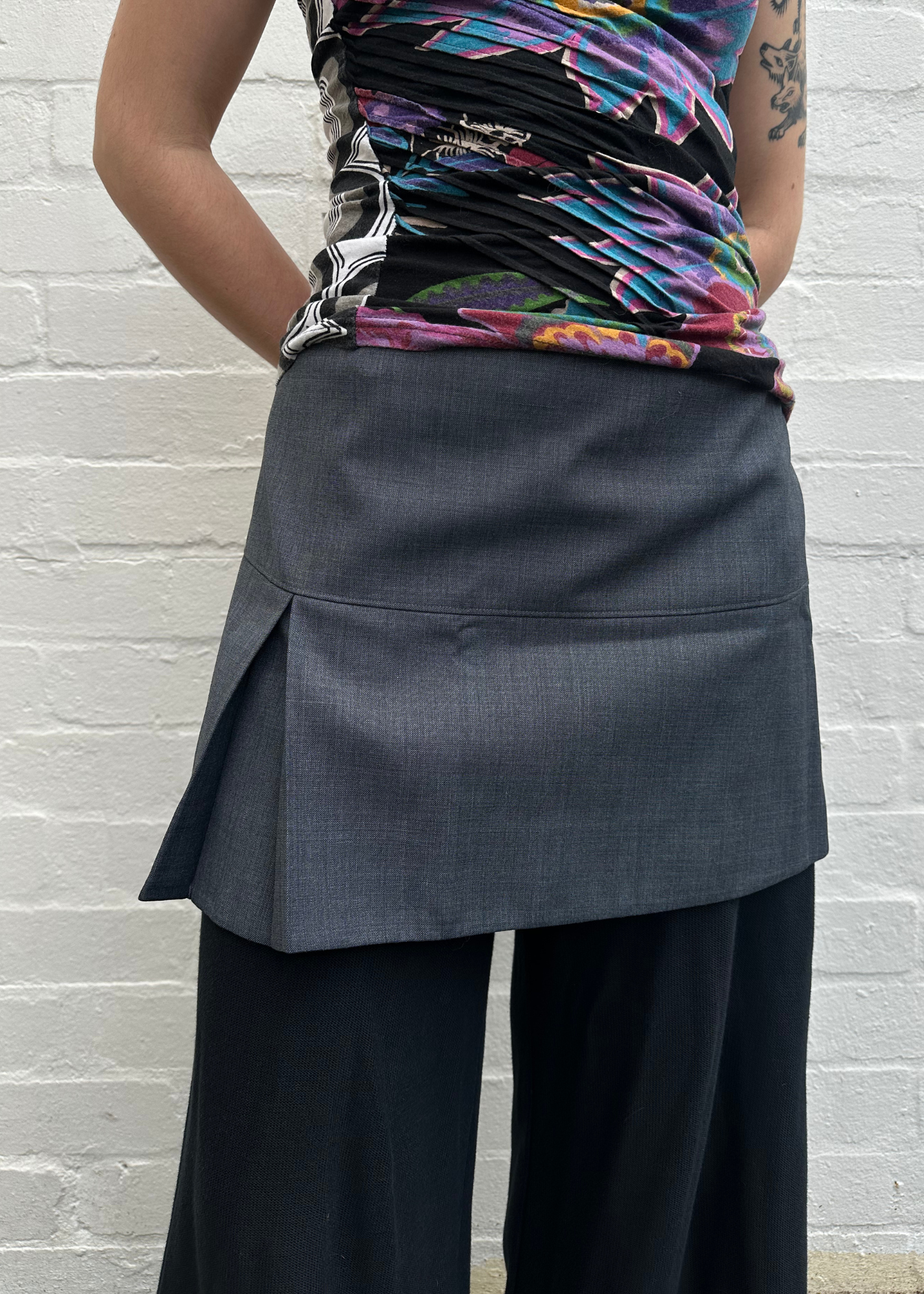 SHUSHU/TONG Pleat Mini Skirt