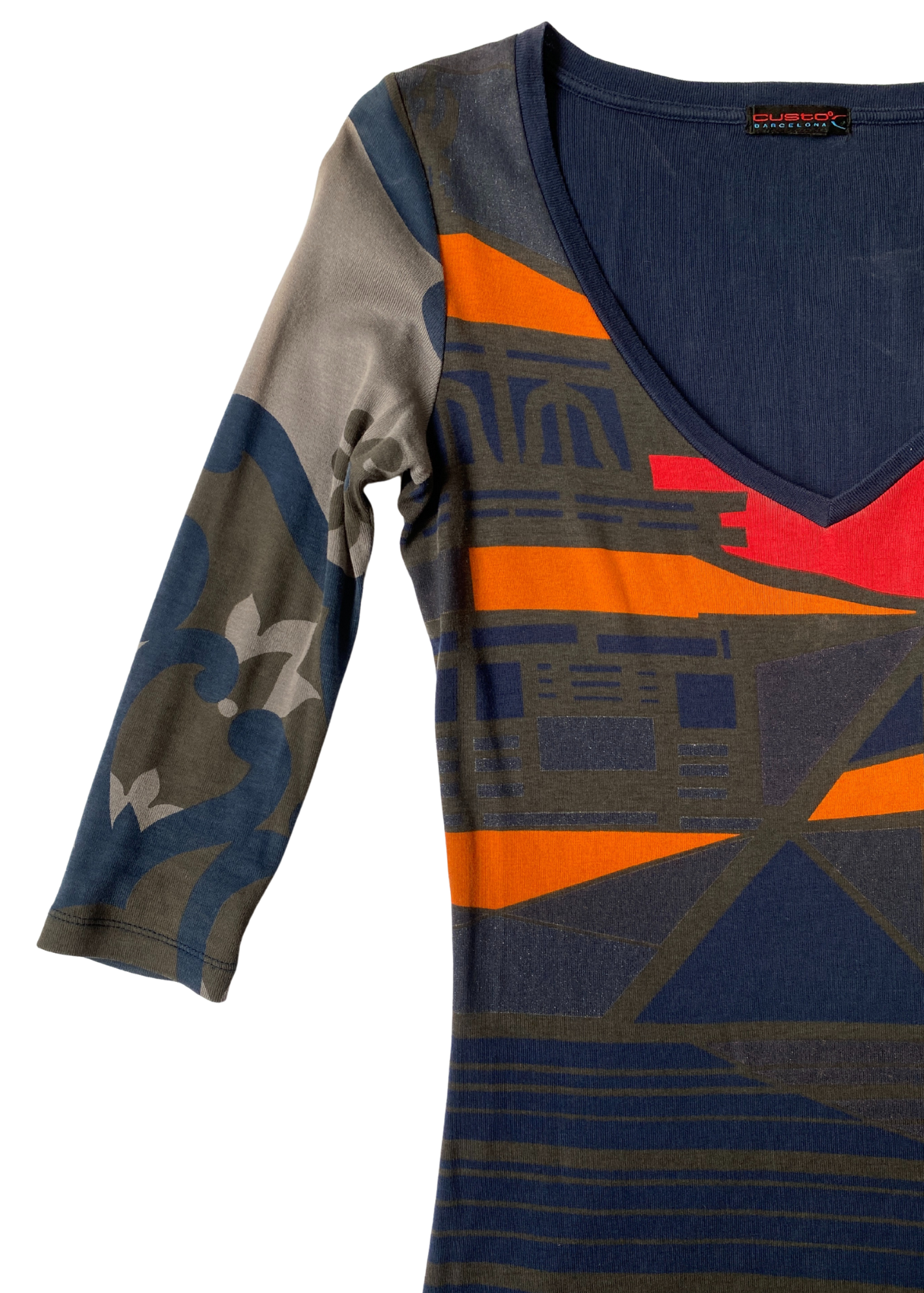 CUSTO BARCELONA Geometric Print Mini Dress